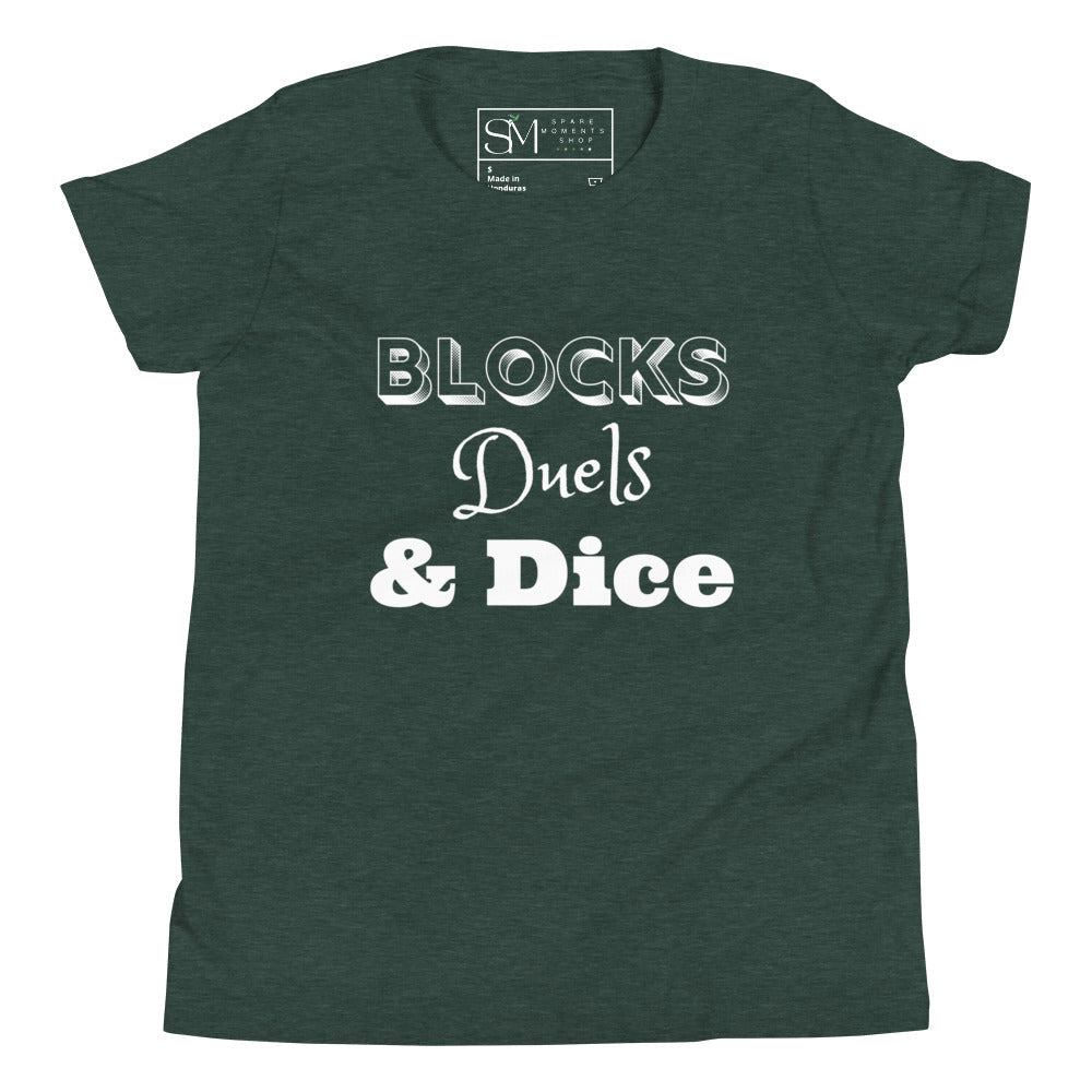 Blocks Duels & Dice | Youth Short Sleeve T-Shirt