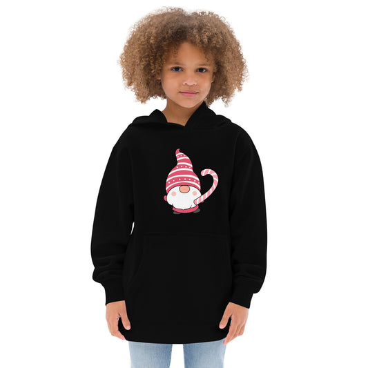 Candy Cane Gnome | Kids fleece hoodie