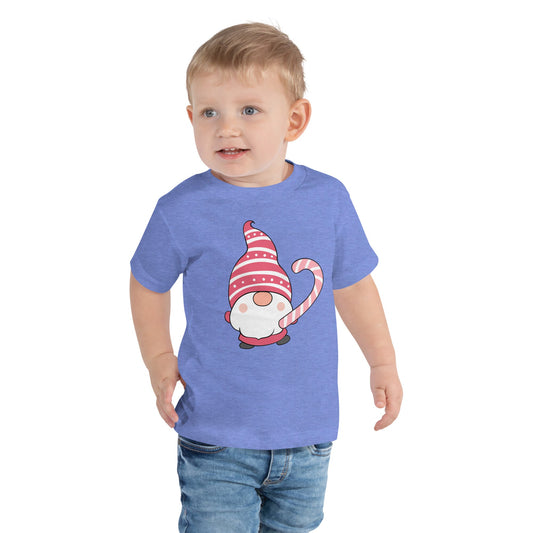 Candy Cane Gnome | Toddler Short Sleeve Tee