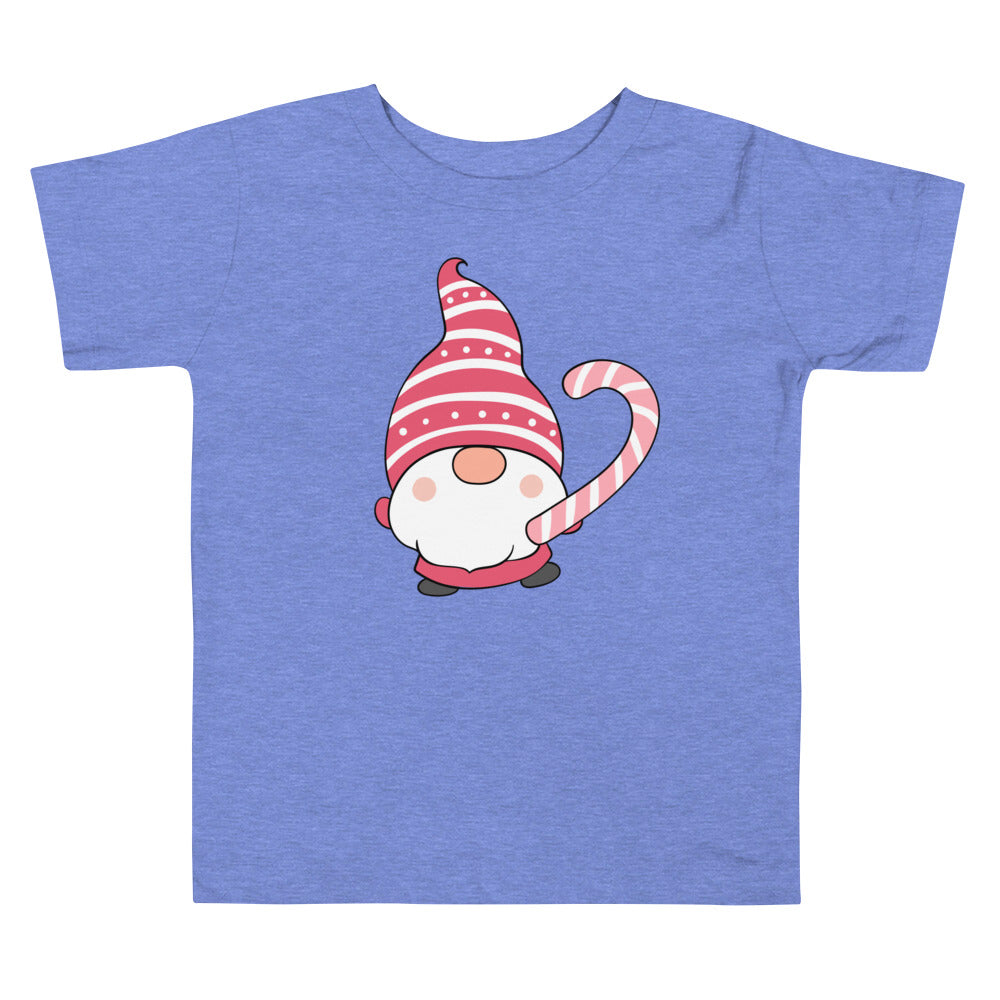 Candy Cane Gnome | Toddler Short Sleeve Tee