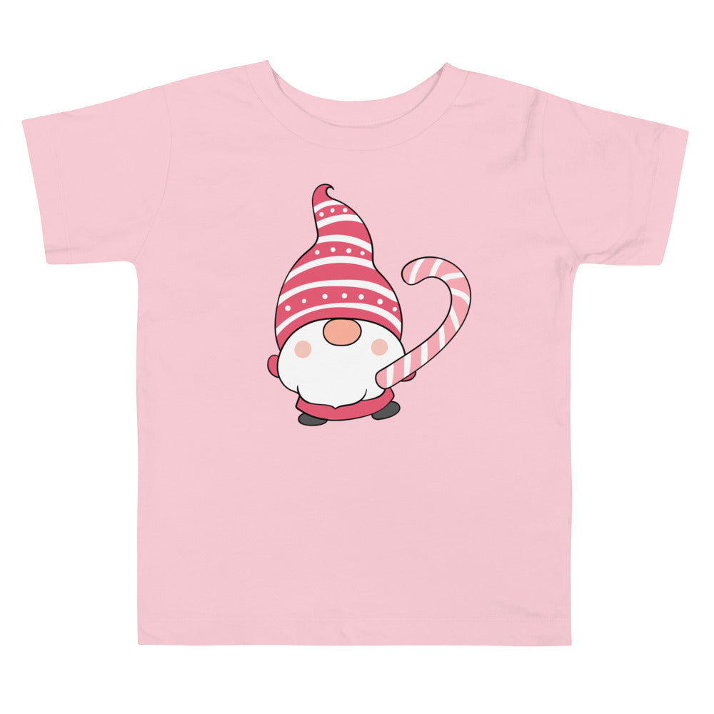 Candy Cane Gnome | Toddler Short Sleeve Tee