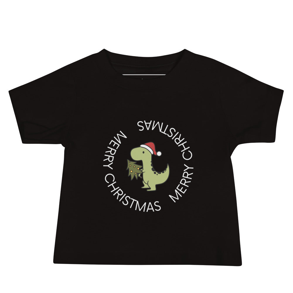 Dino Christmas | Baby Jersey Short Sleeve Tee