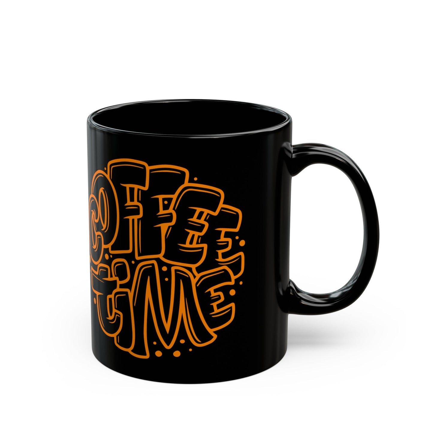 Coffee Time | 11 oz Black Mug