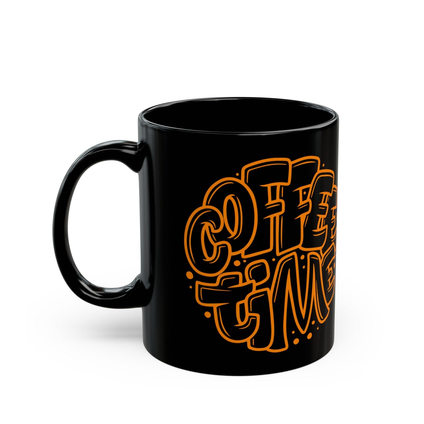 Coffee Time | 11 oz Black Mug