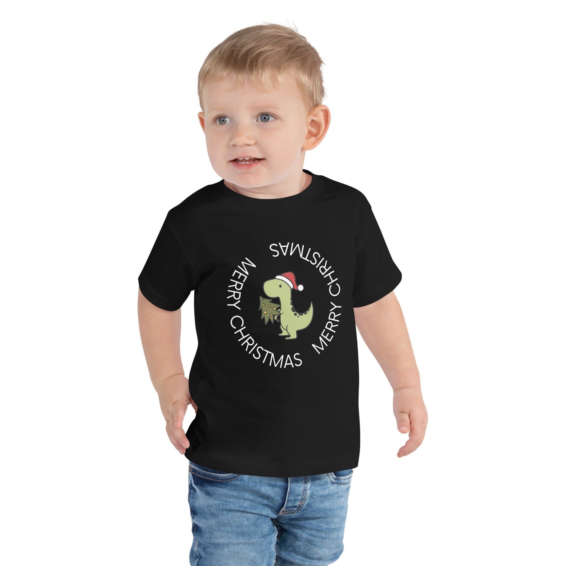 Dino Christmas | Toddler Short Sleeve Tee