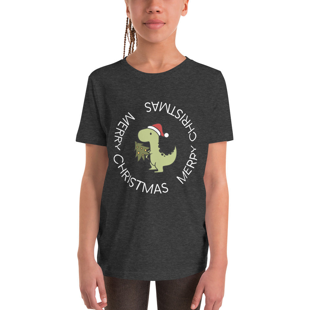 Dino Christmas | Youth Short Sleeve T-Shirt