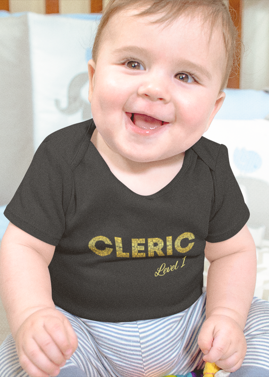 DnD Cleric Baby One Piece | Baby Short Sleeve One Piece
