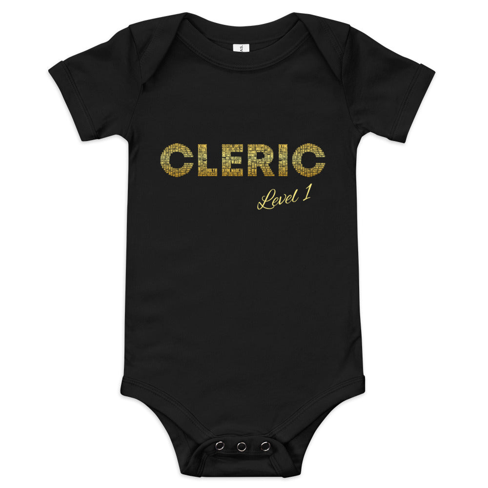 DnD Cleric Baby One Piece | Baby Short Sleeve One Piece