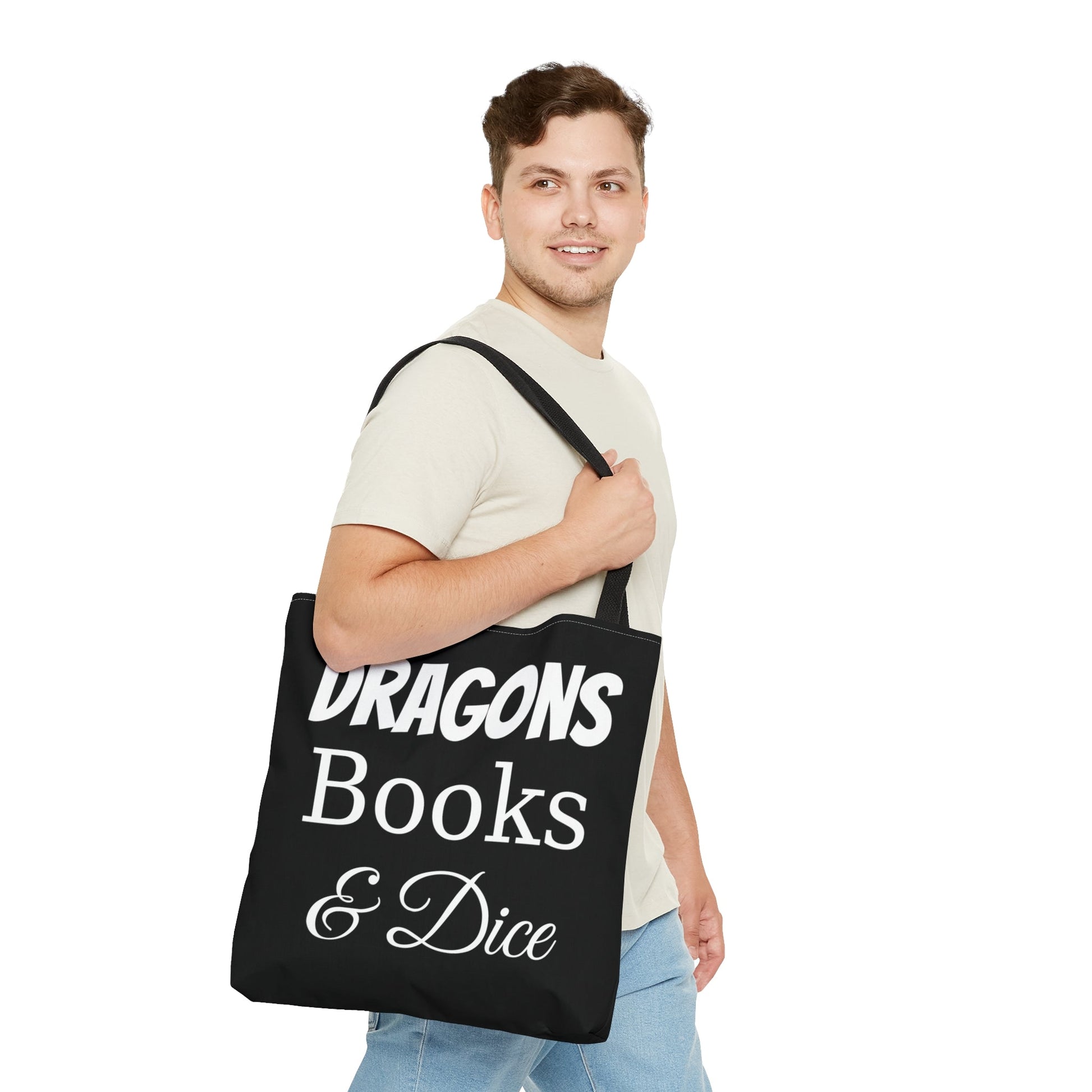 Dragons, Books, & Dice | Tote Bag
