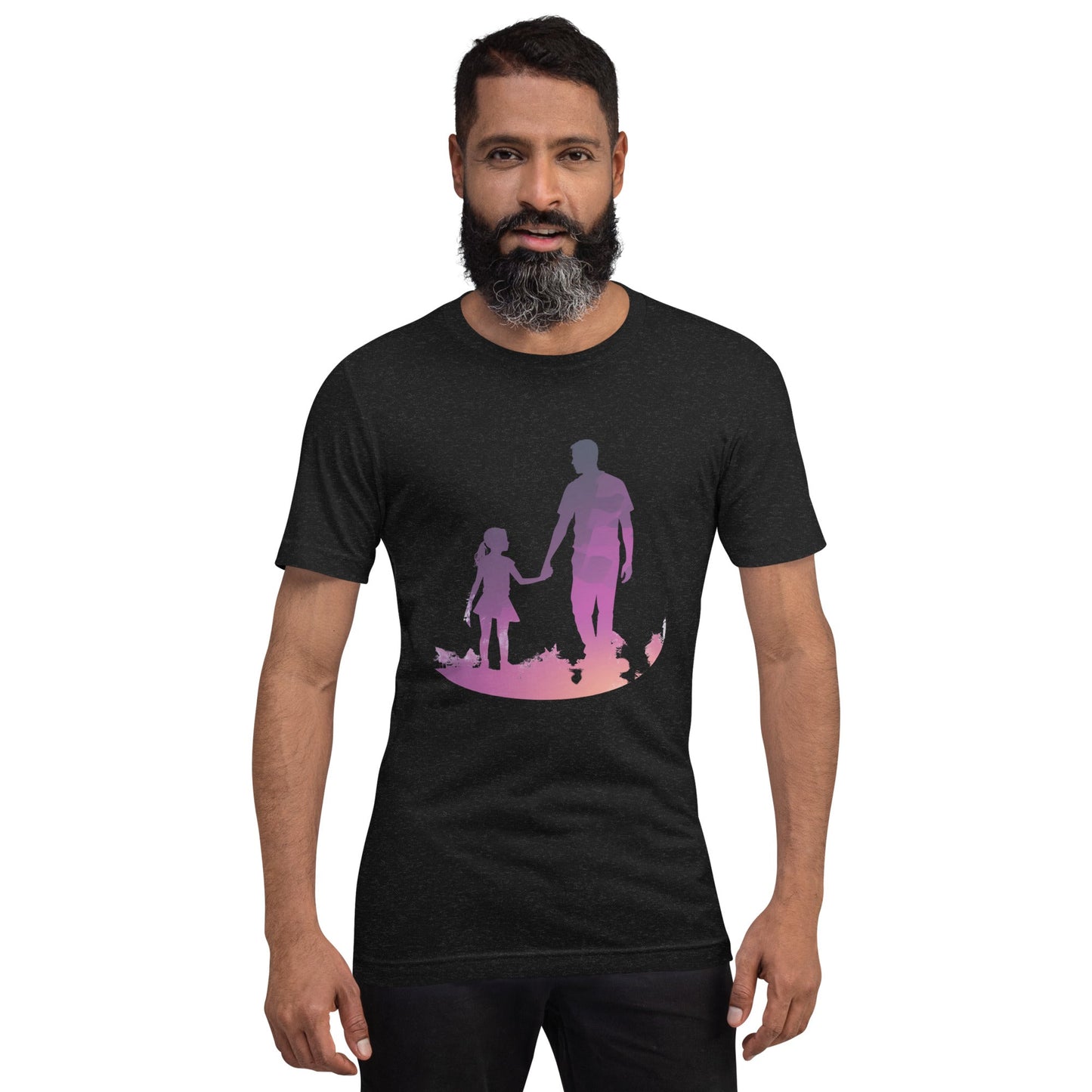 Dad and Daughter Sillouette | Unisex t-shirt