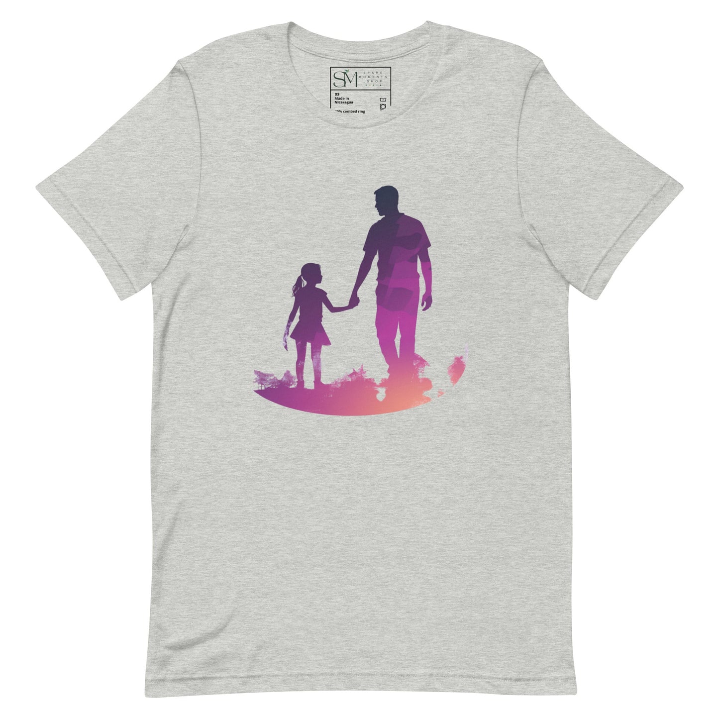 Dad and Daughter Sillouette | Unisex t-shirt