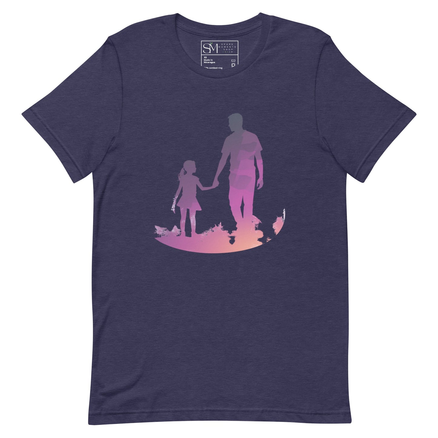 Dad and Daughter Sillouette | Unisex t-shirt