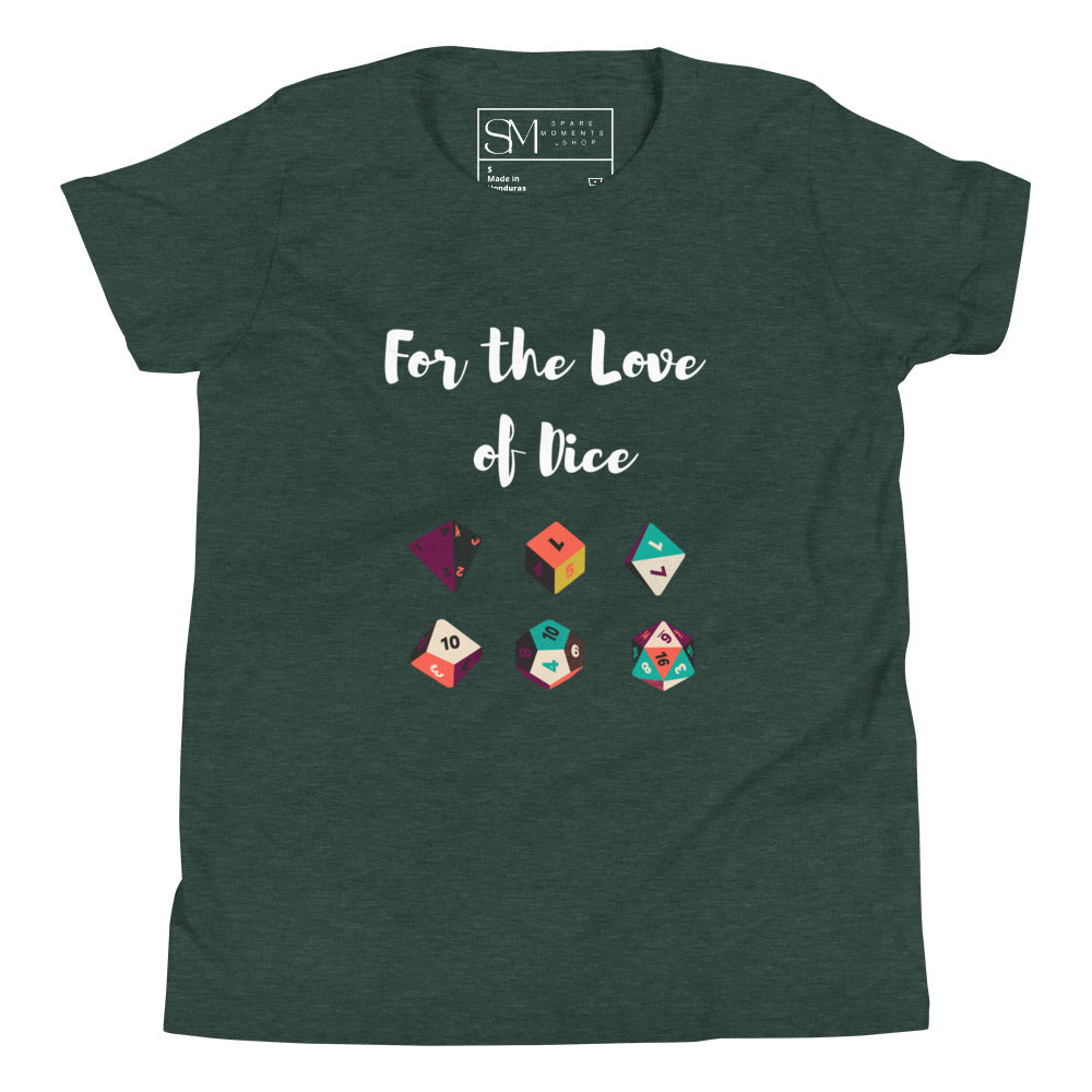 For the Love of Dice | Youth Short Sleeve T-Shirt