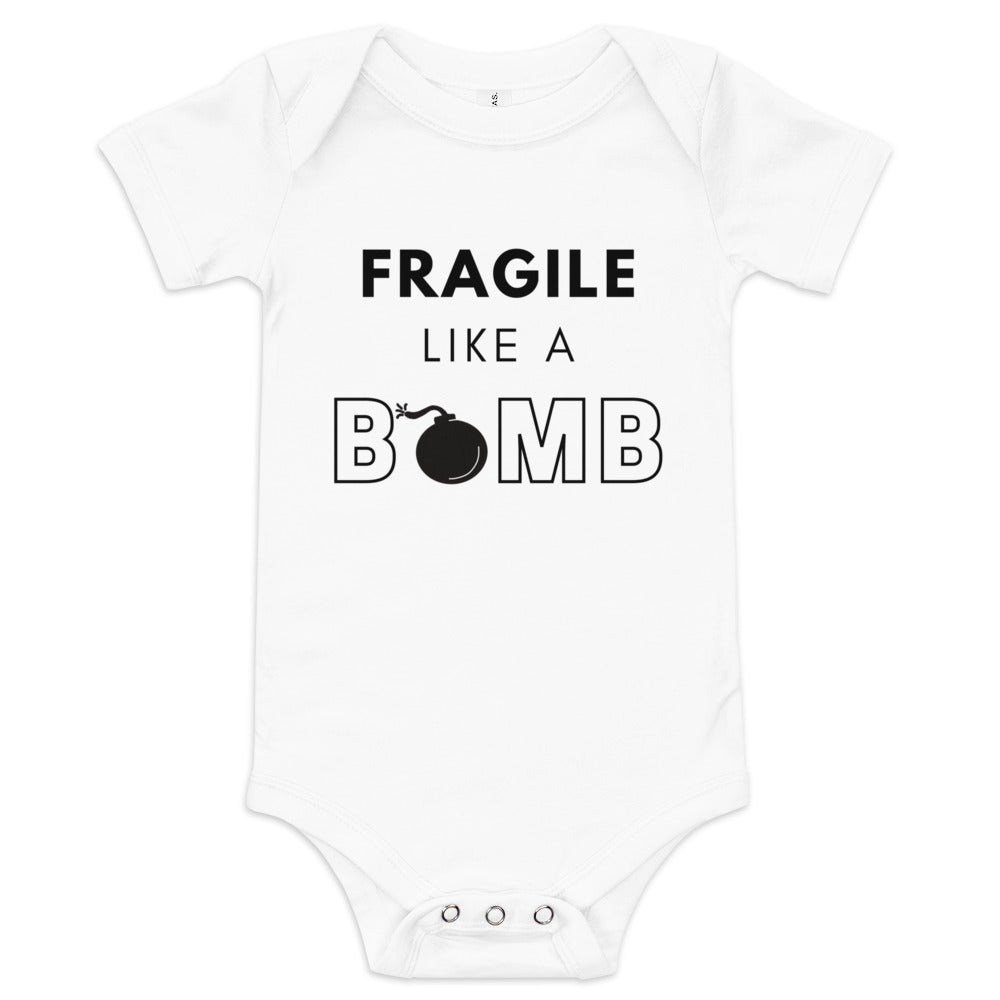 Fragile Like a Bomb | Baby Short-Sleeve One-Piece