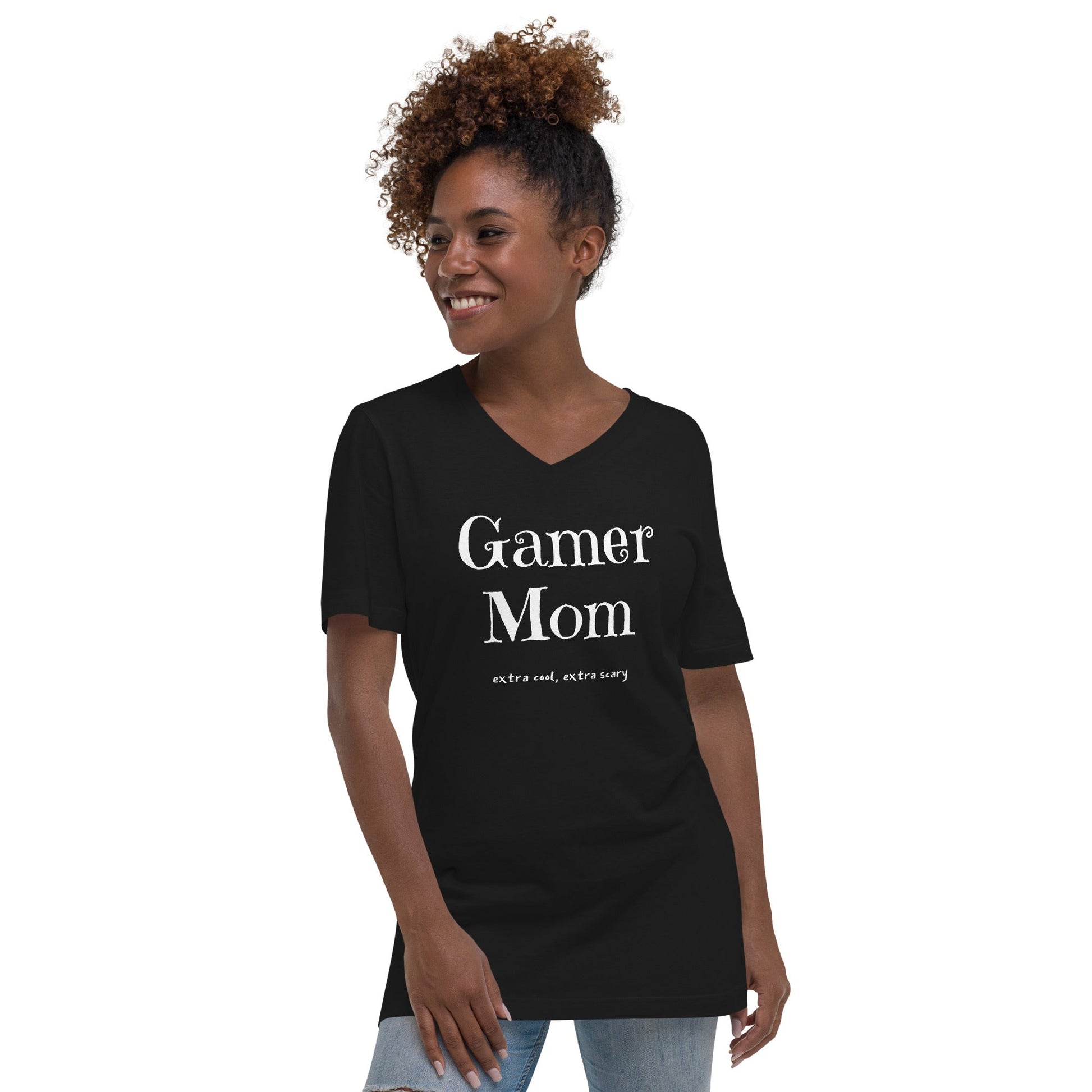 Gamer Mom | Unisex Short Sleeve V-Neck T-Shirt