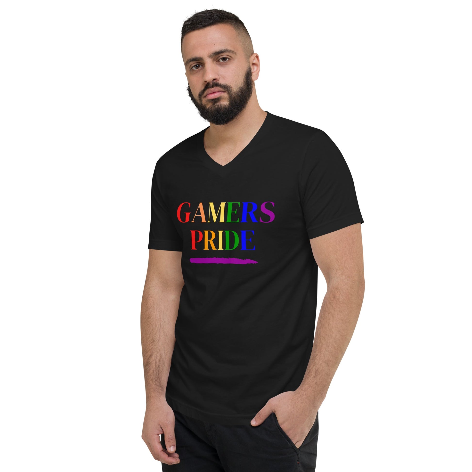 Gamers Pride | Unisex Short Sleeve V - Neck T - Shirt