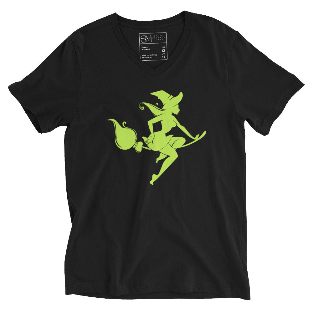 Green Witch | Unisex Short Sleeve V-Neck T-Shirt