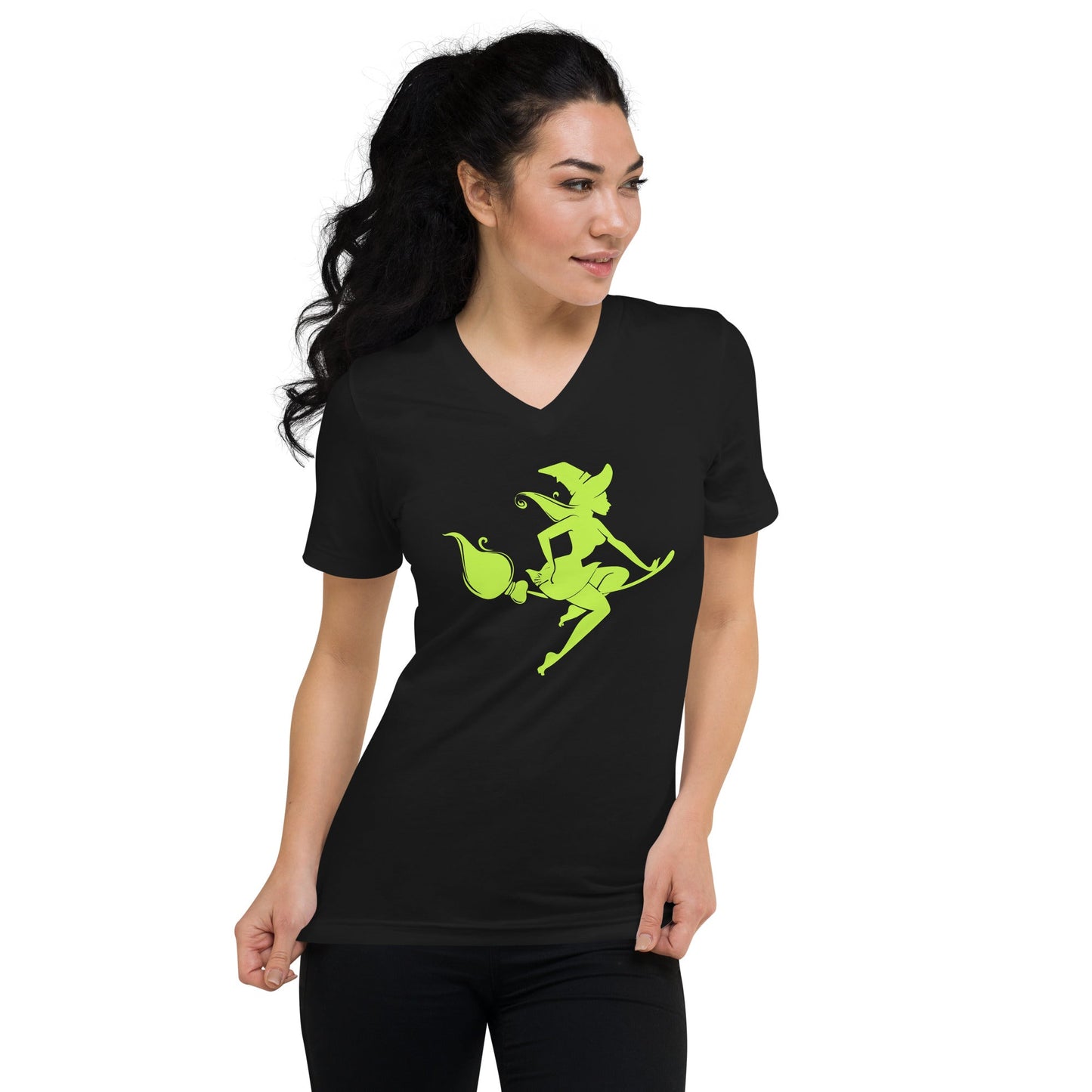 Green Witch | Unisex Short Sleeve V-Neck T-Shirt