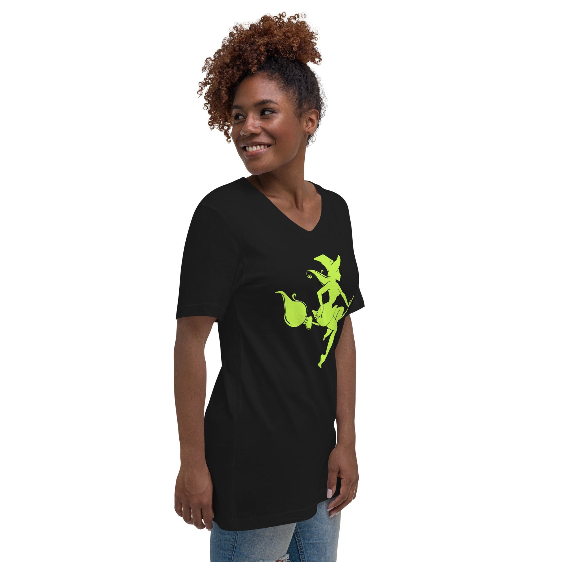 Green Witch | Unisex Short Sleeve V-Neck T-Shirt