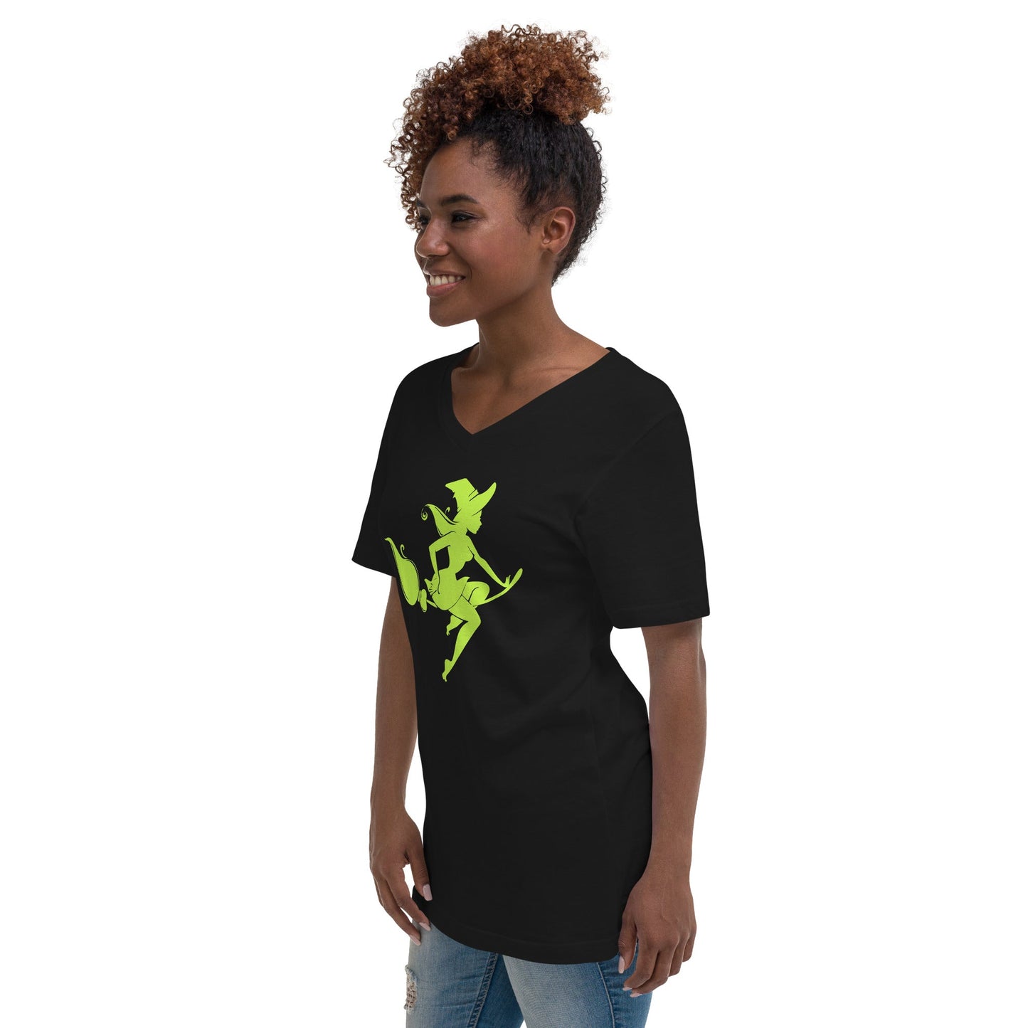 Green Witch | Unisex Short Sleeve V-Neck T-Shirt