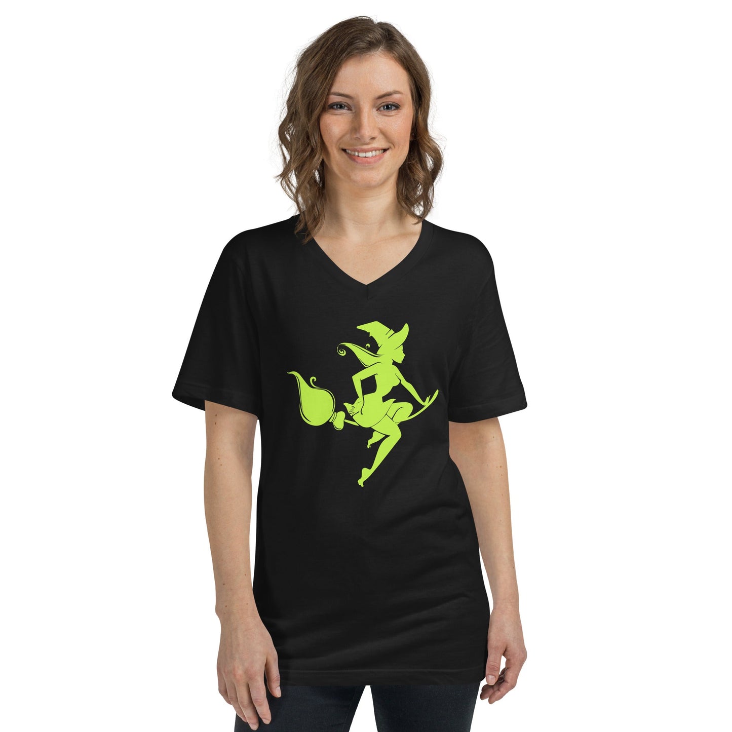 Green Witch | Unisex Short Sleeve V-Neck T-Shirt