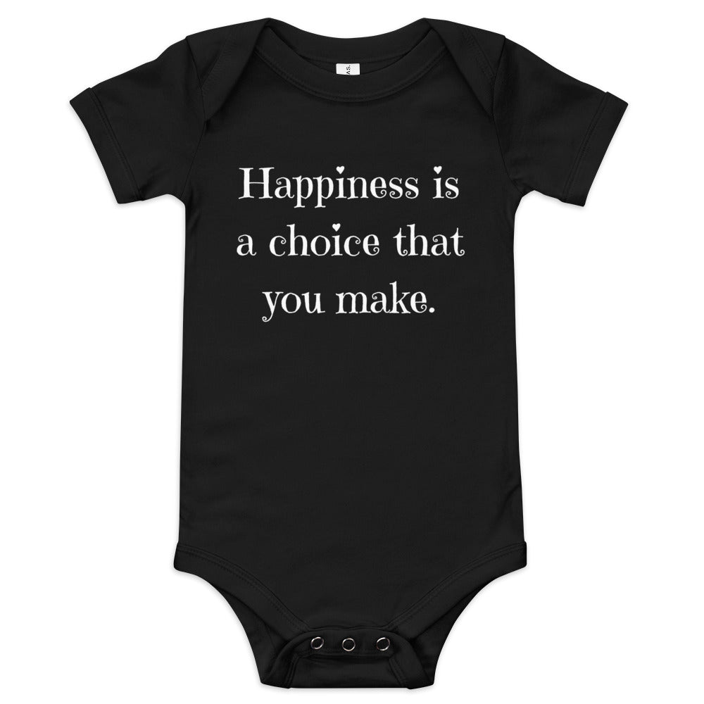 Happiness is a Choice | Baby short sleeve one piece