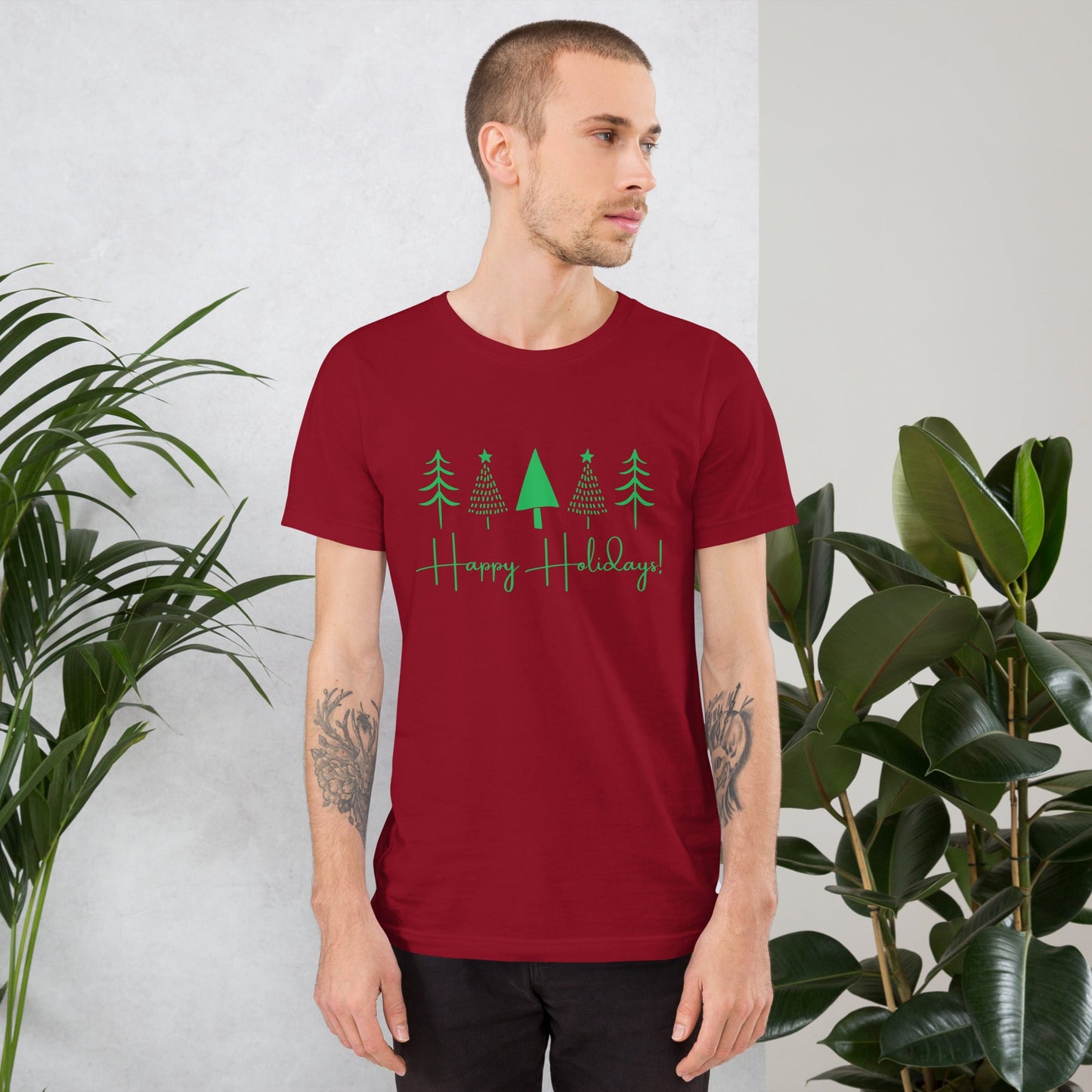 Happy Holiday (trees) | Unisex t-shirt