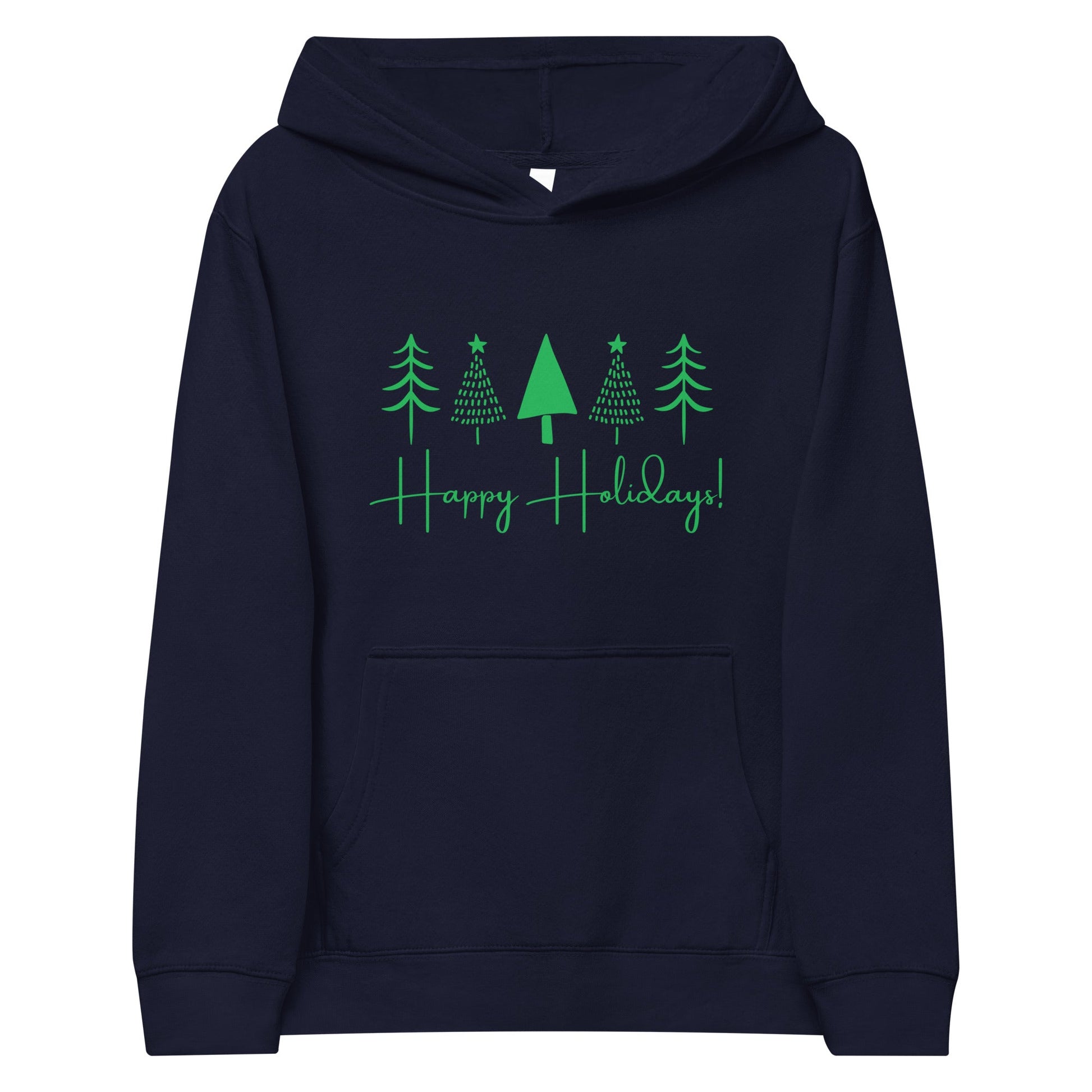 Happy Holidays (Trees) | Kids fleece hoodie