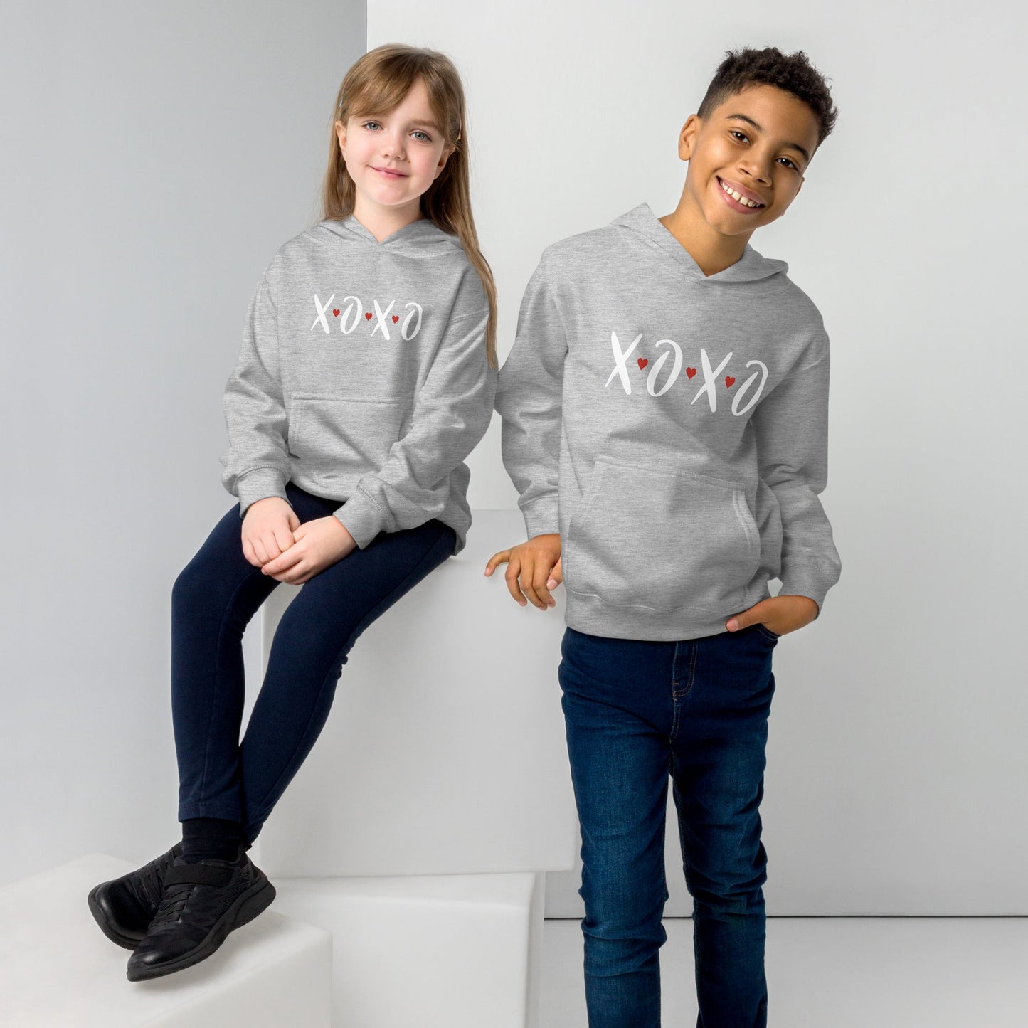 Hugs and Kisses | Kids fleece hoodie