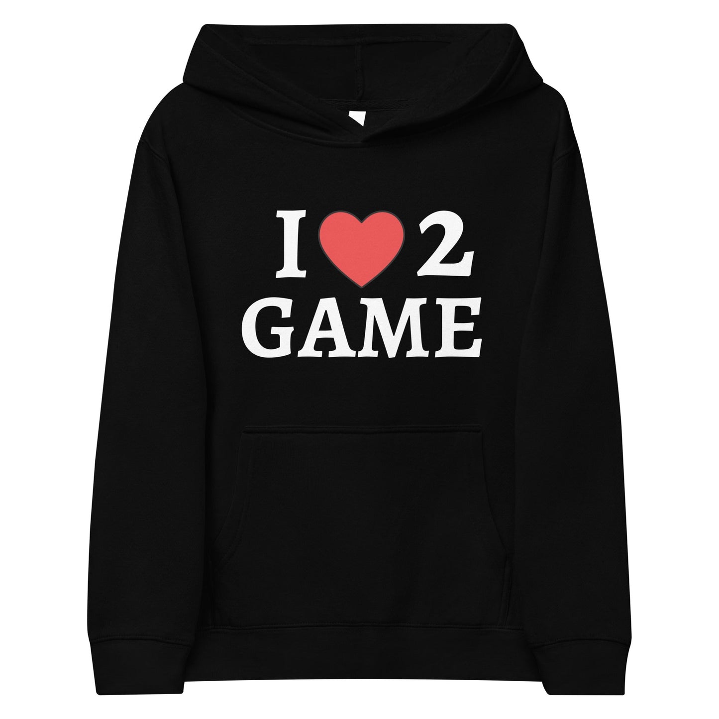 I HEART 2 GAME | Kids fleece hoodie
