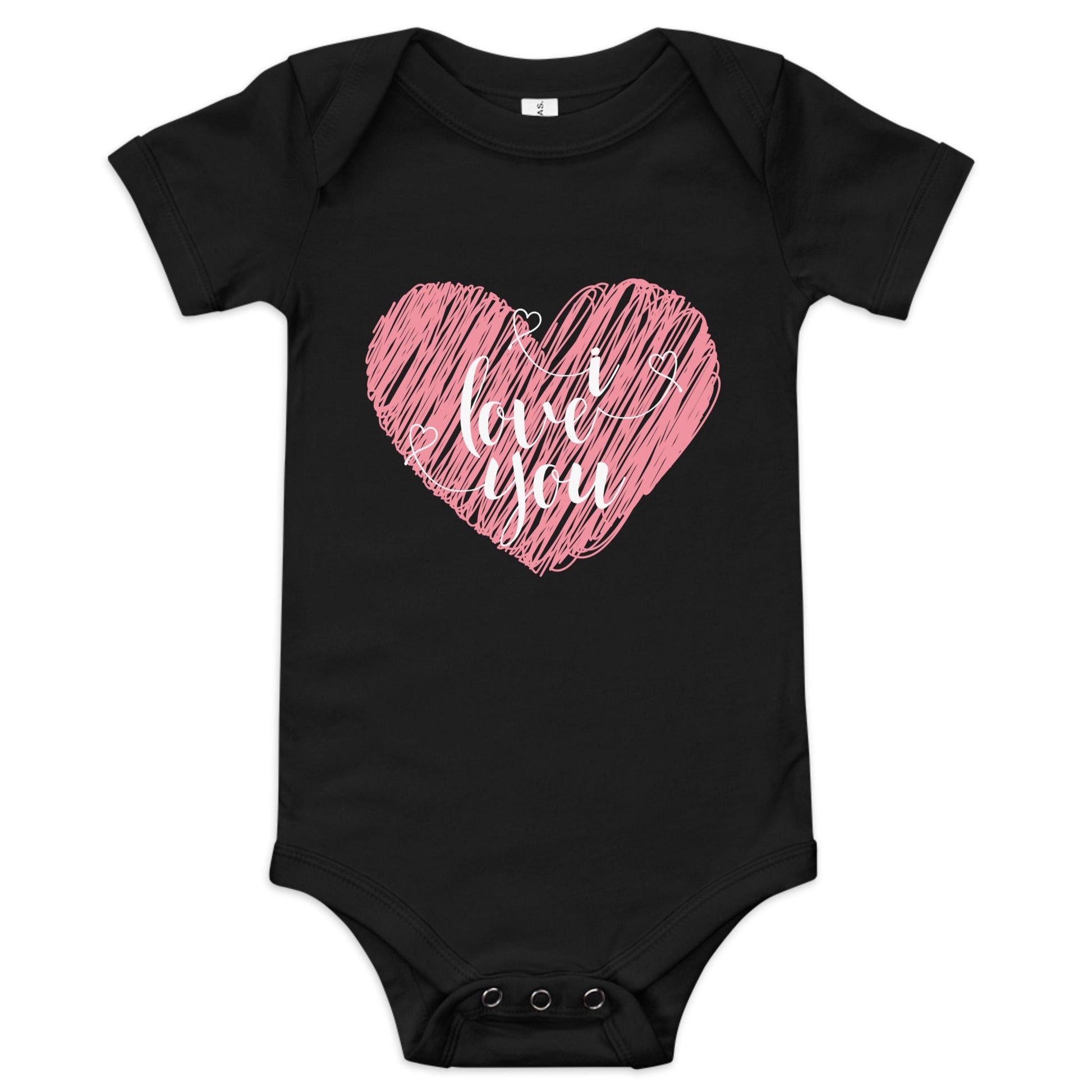 I Love You | Baby short sleeve one piece