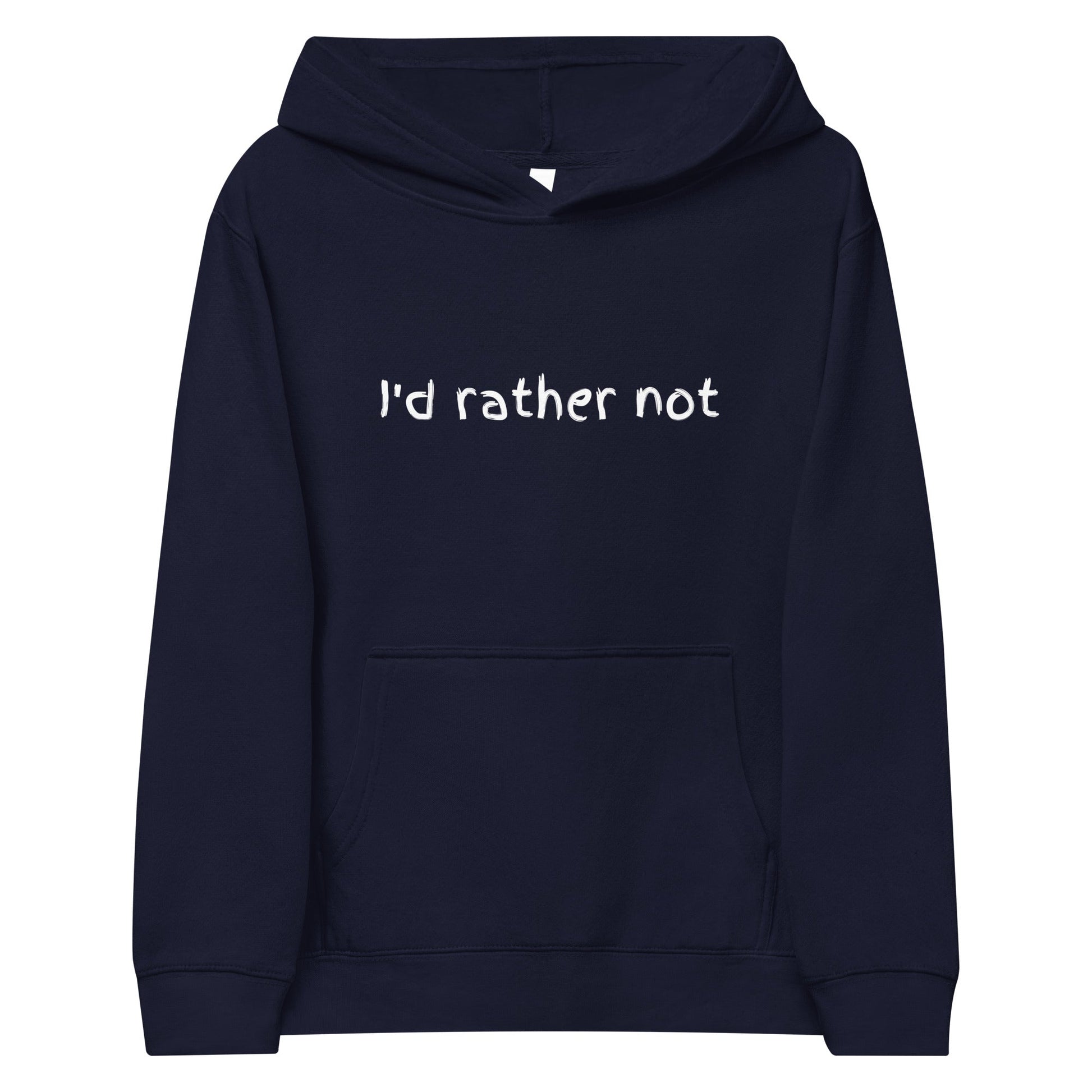 I’d Rather Not | Kids fleece hoodie