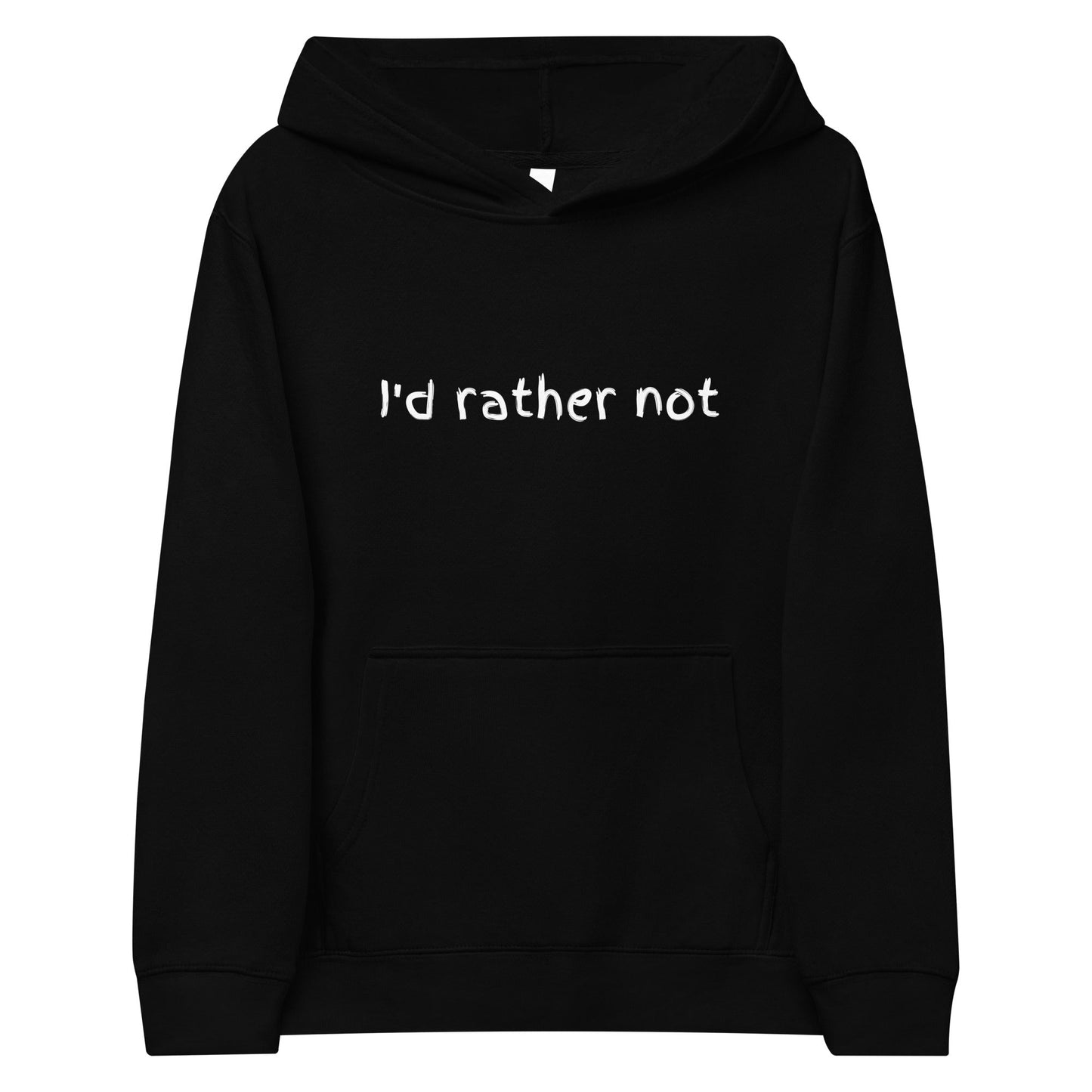 I’d Rather Not | Kids fleece hoodie