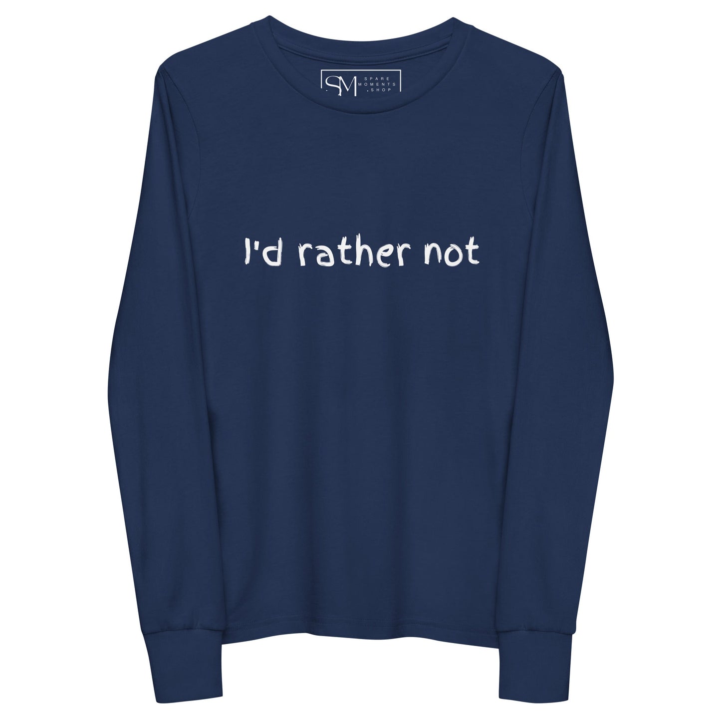 I’d Rather Not | Youth long sleeve tee