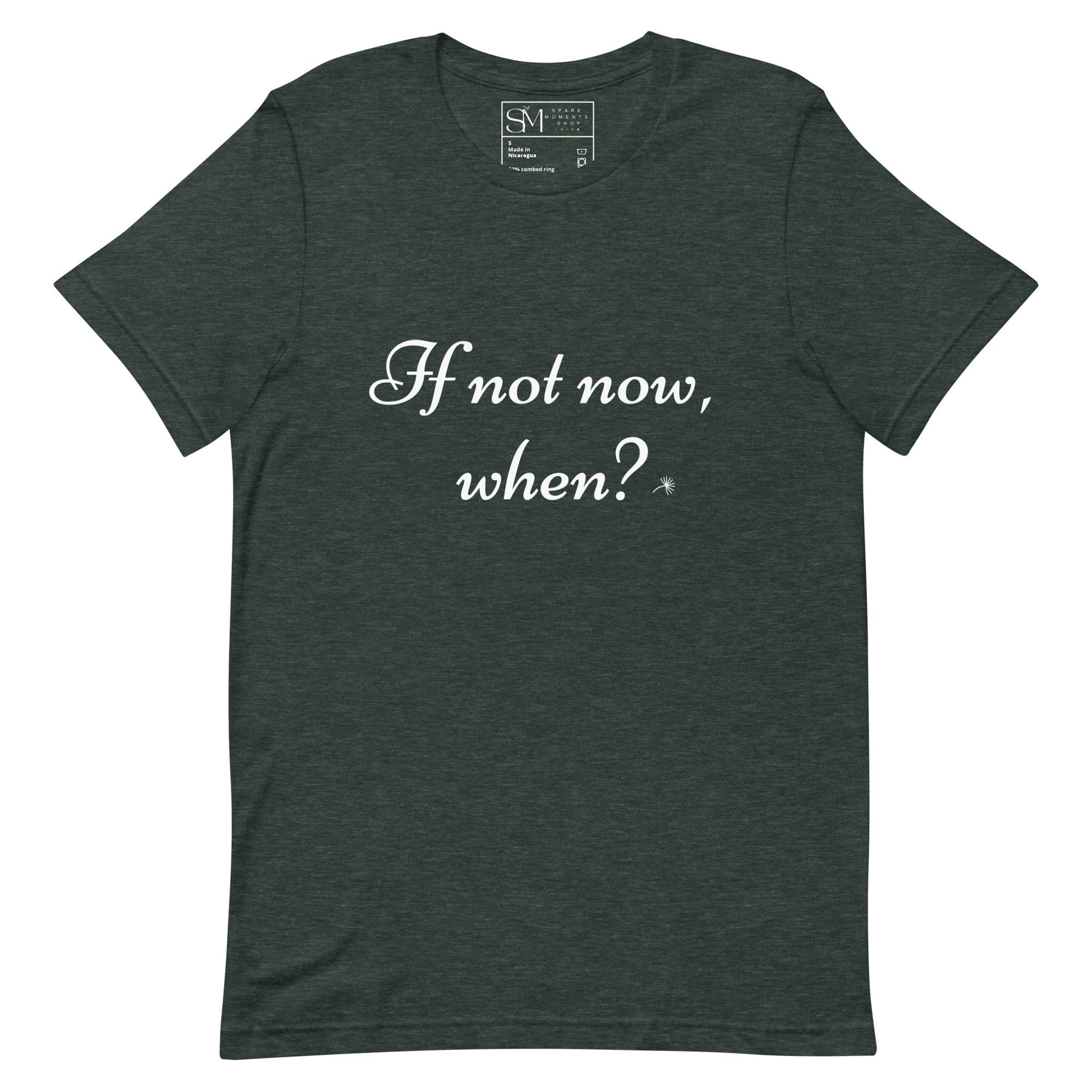 If Not Now, When? | Unisex t-shirt