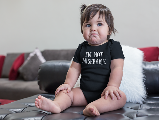 I’m Not Miserable | Baby short sleeve one piece