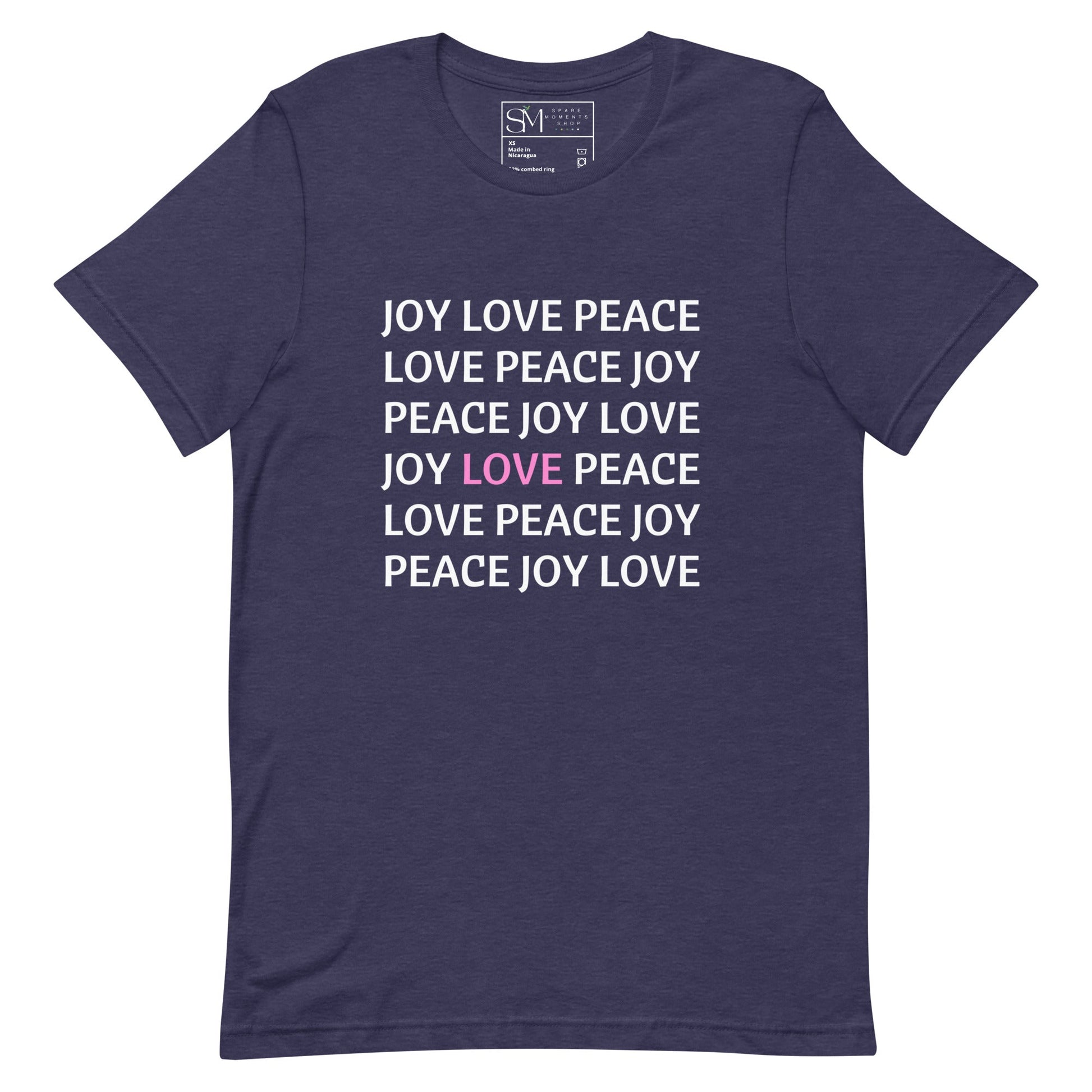 JOY LOVE PEACE | Unisex t-shirt