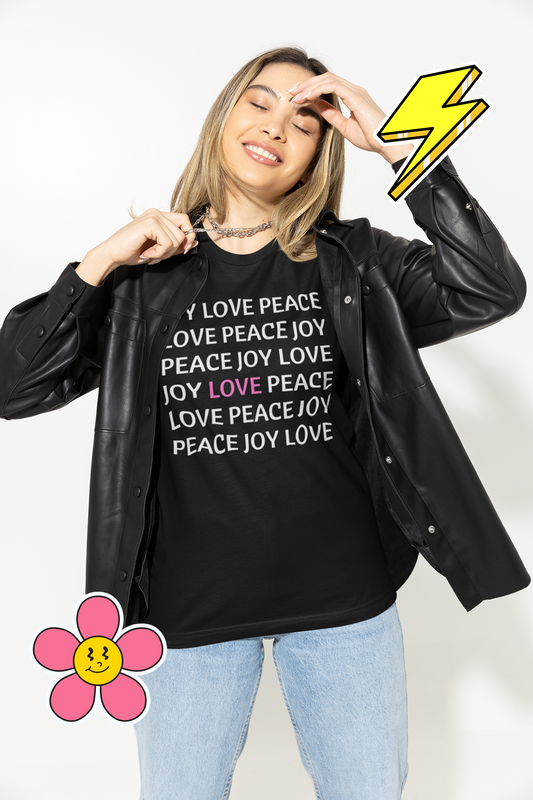 JOY LOVE PEACE | Unisex t-shirt