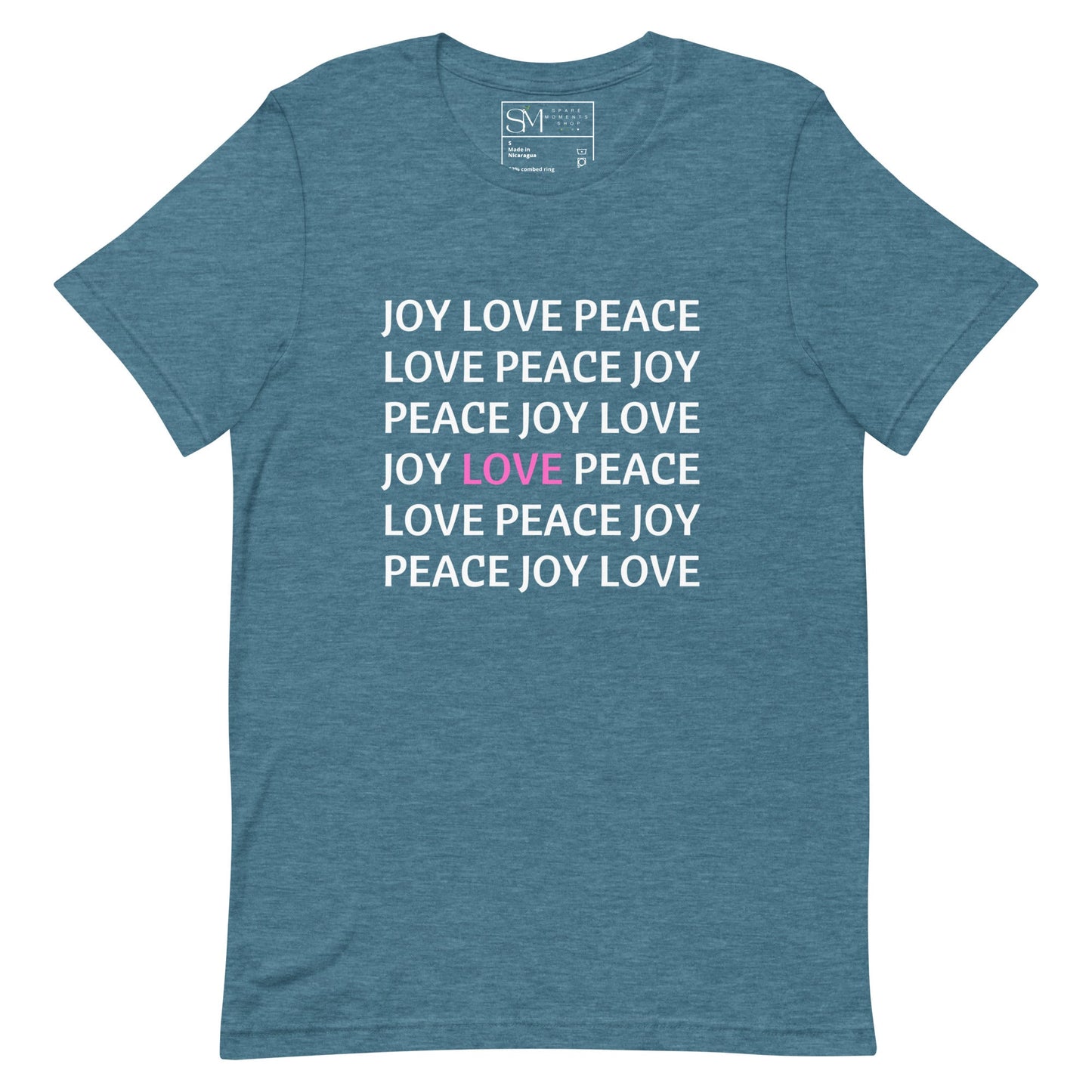 JOY LOVE PEACE | Unisex t-shirt