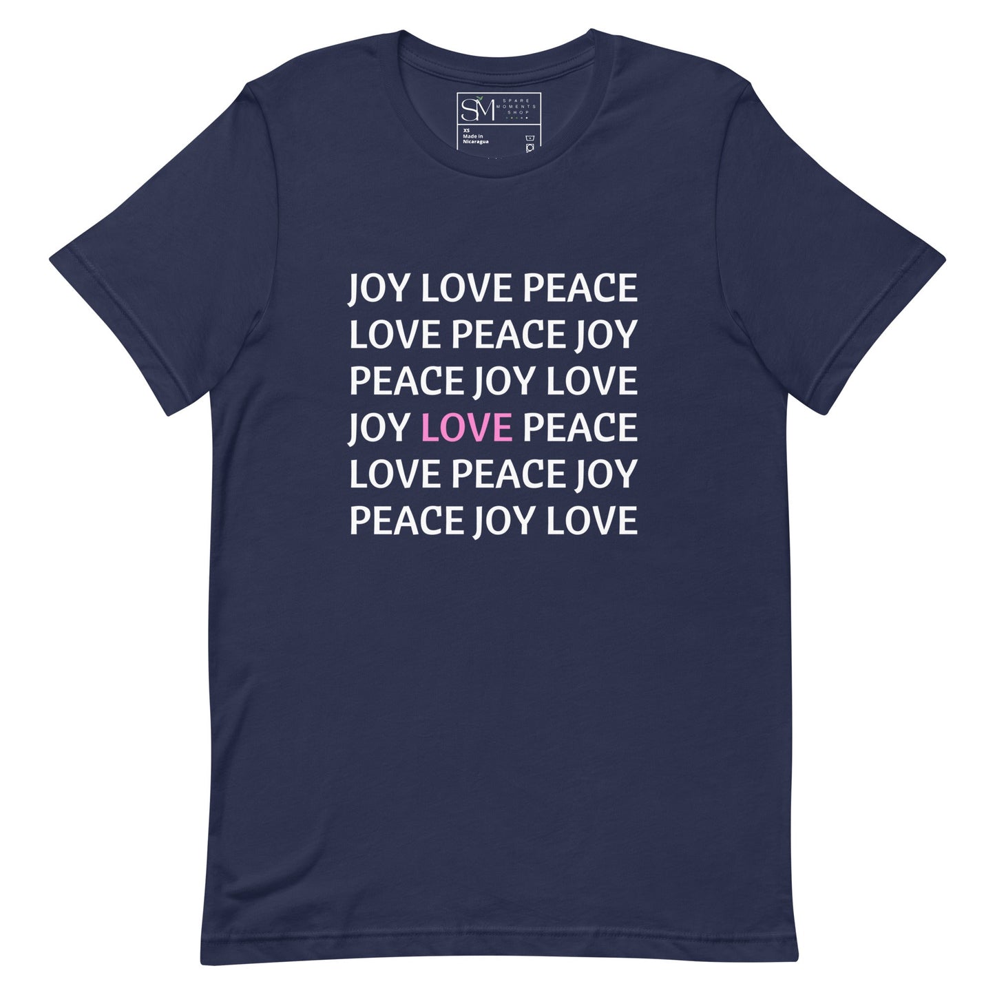 JOY LOVE PEACE | Unisex t-shirt