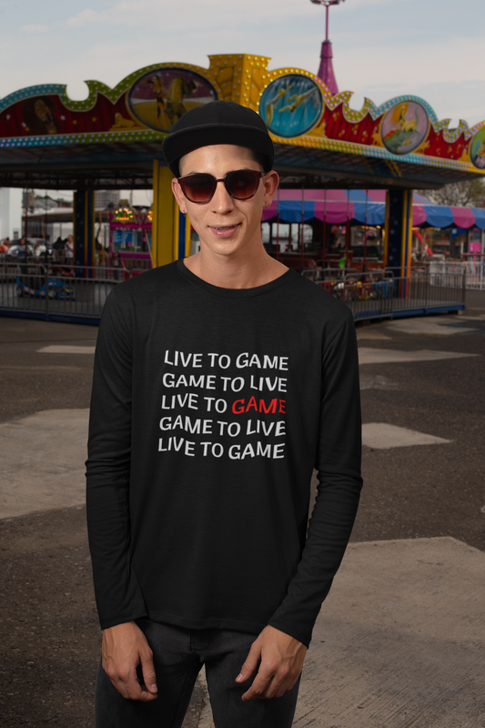 LIVE TO GAME | Unisex Long Sleeve Tee