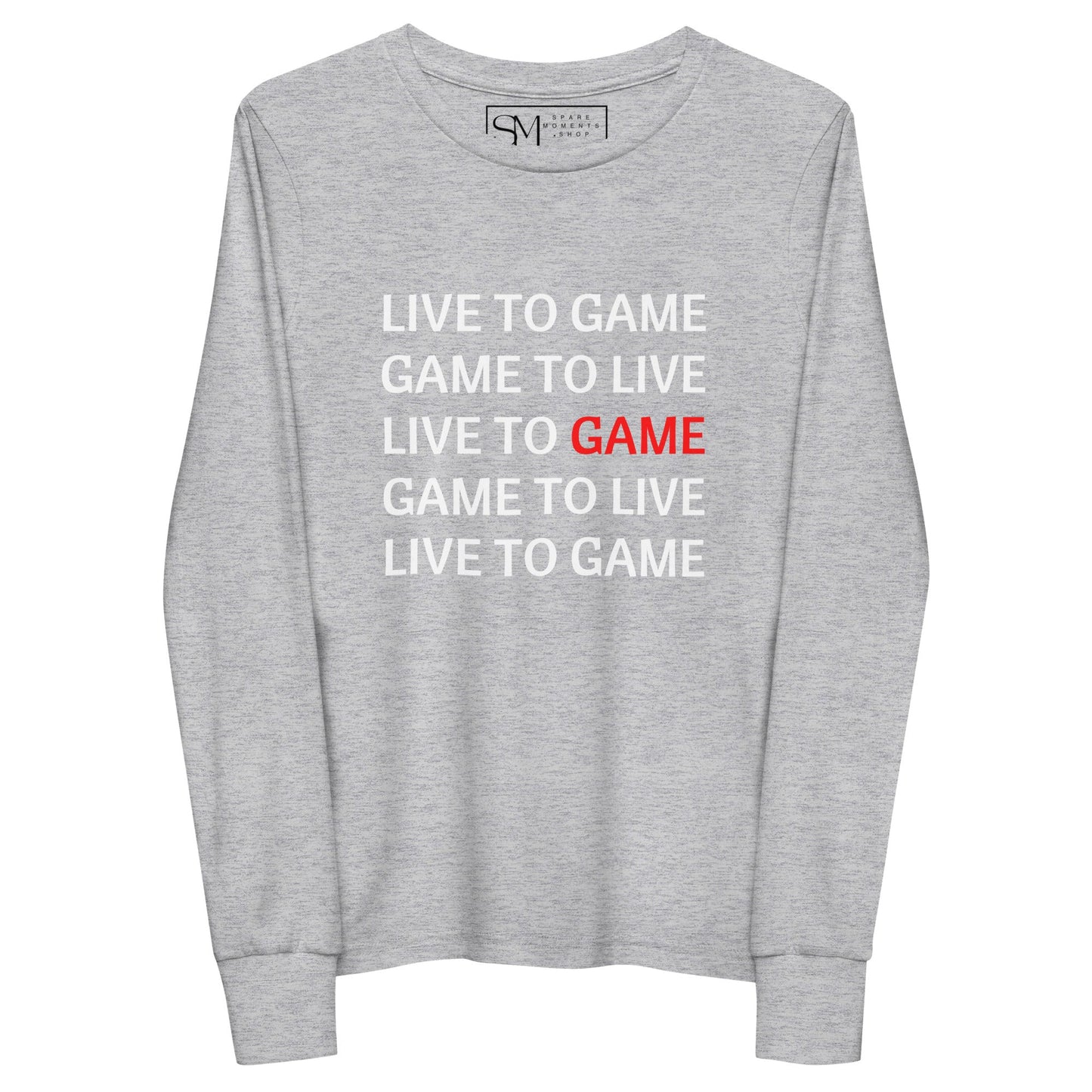 LIVE TO GAME | Youth long sleeve tee