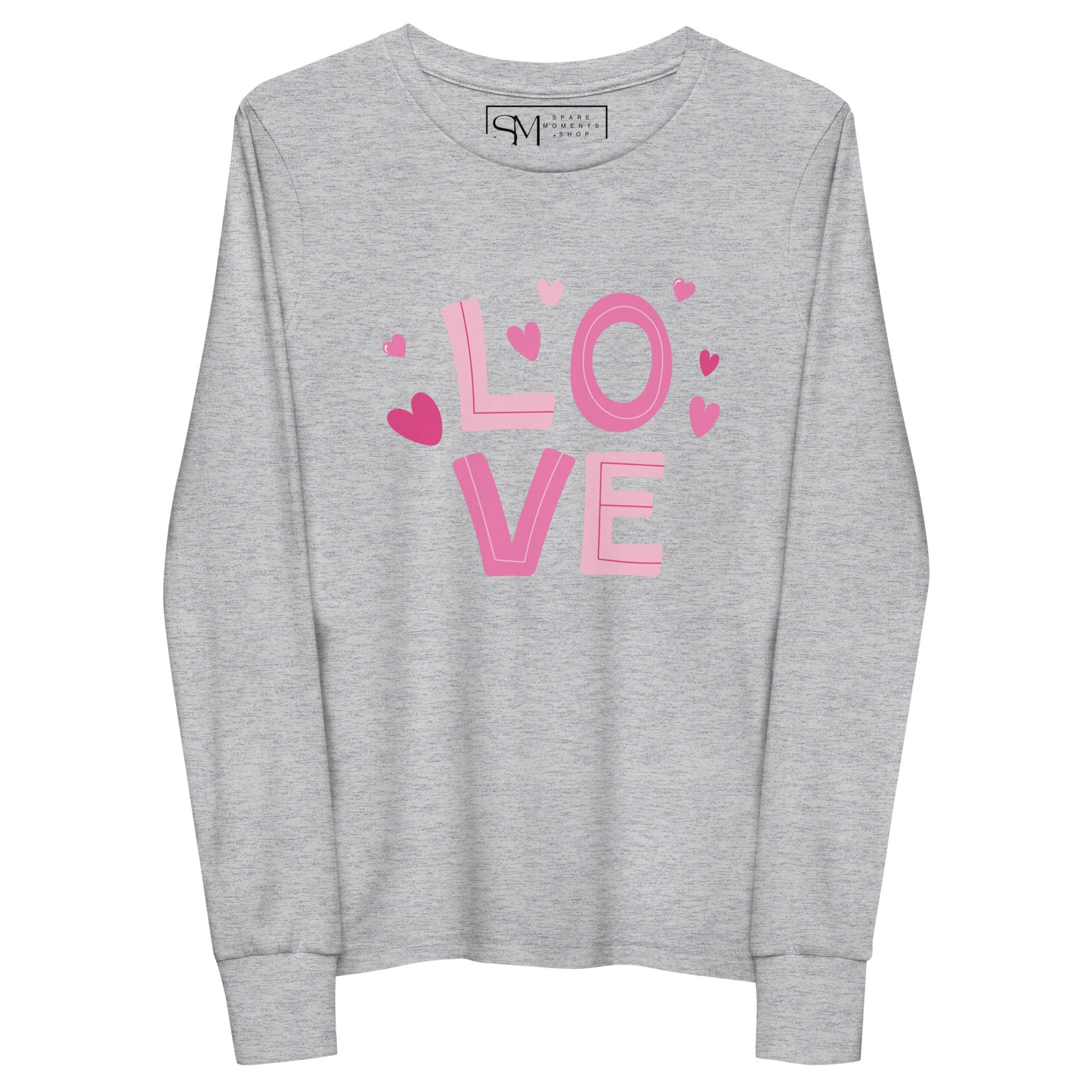 LOVE and Hearts | Youth long sleeve tee