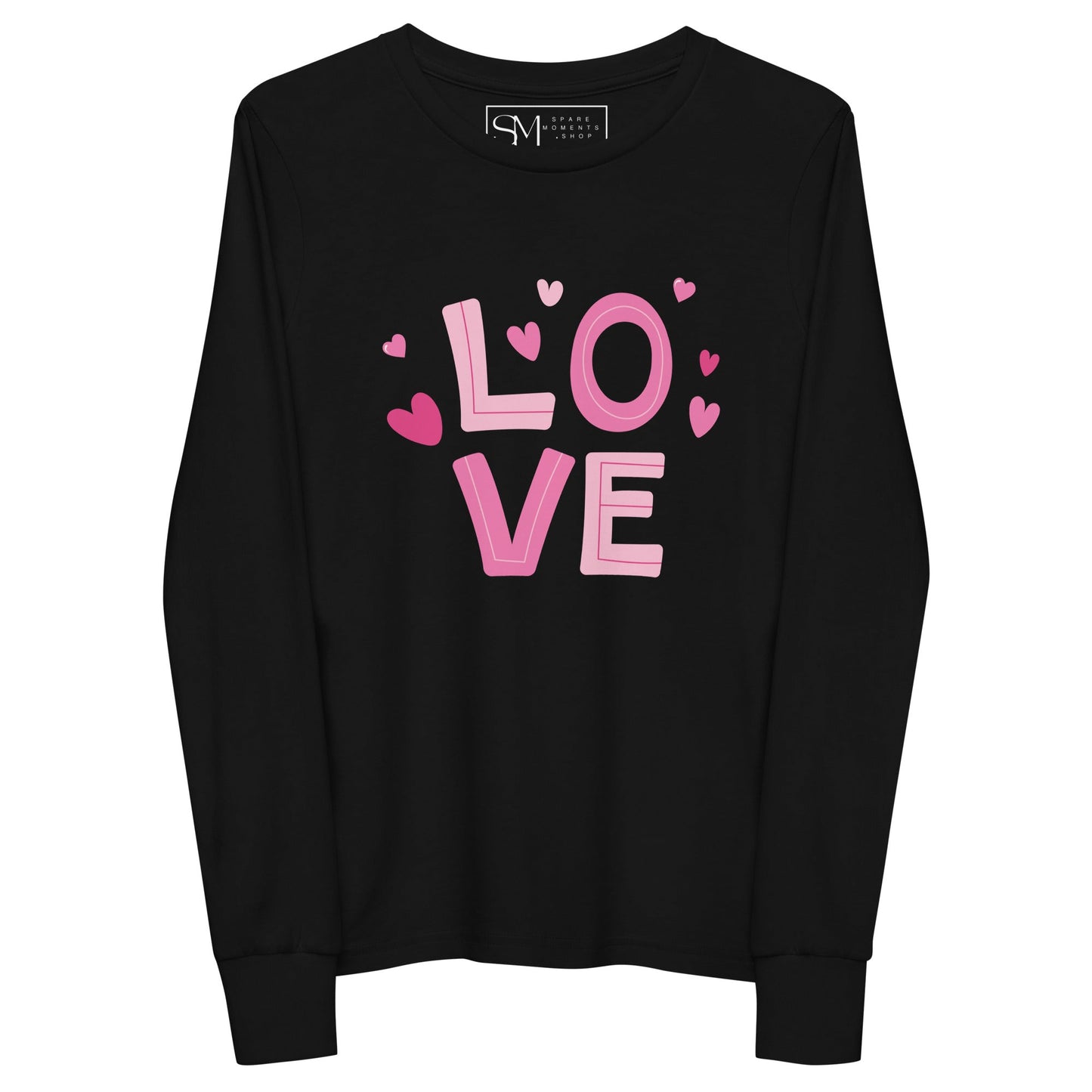 LOVE and Hearts | Youth long sleeve tee