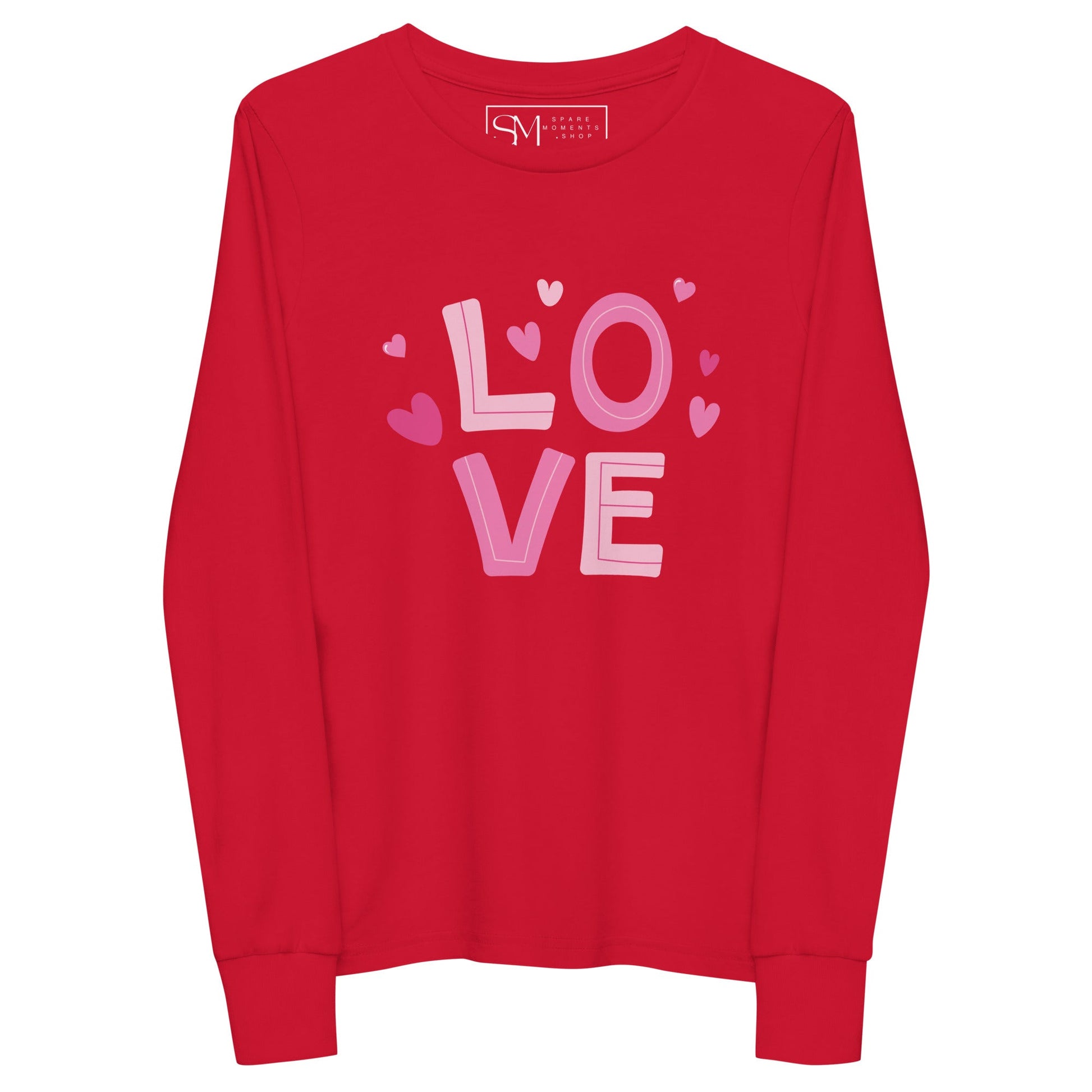 LOVE and Hearts | Youth long sleeve tee