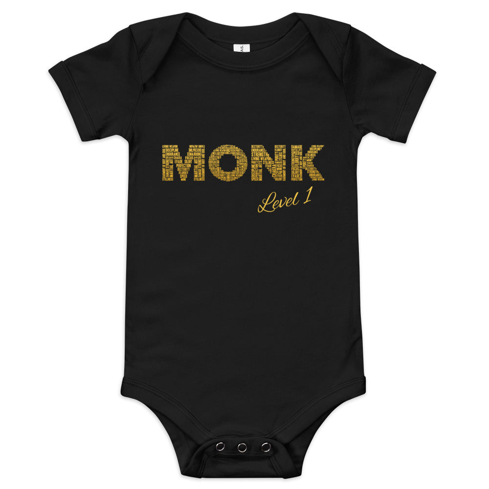 Monk DnD Baby Shirts | Baby Short Sleeve One Piece