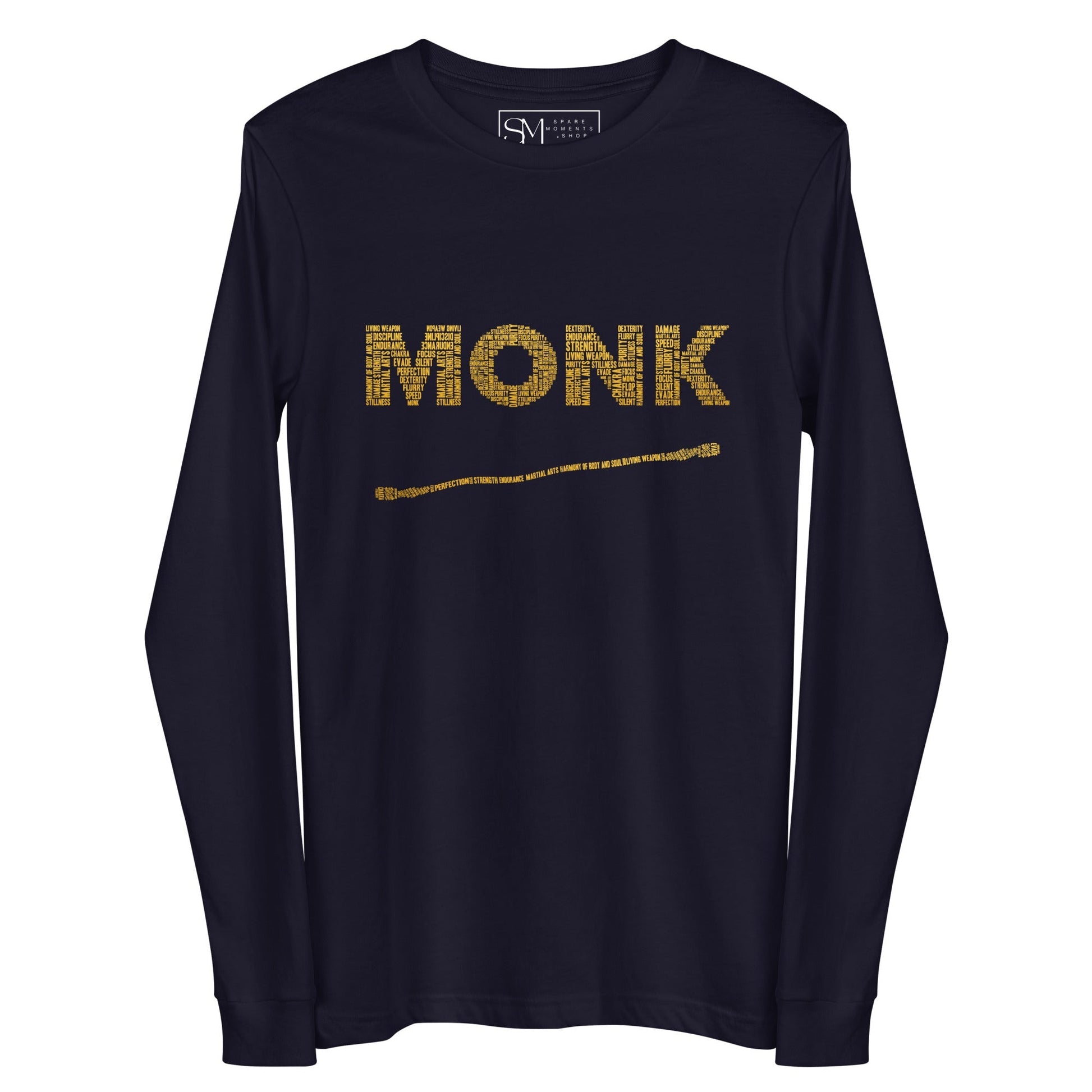 Monk DnD Long Sleeve Tee | Dungeons & Dragons Clothing