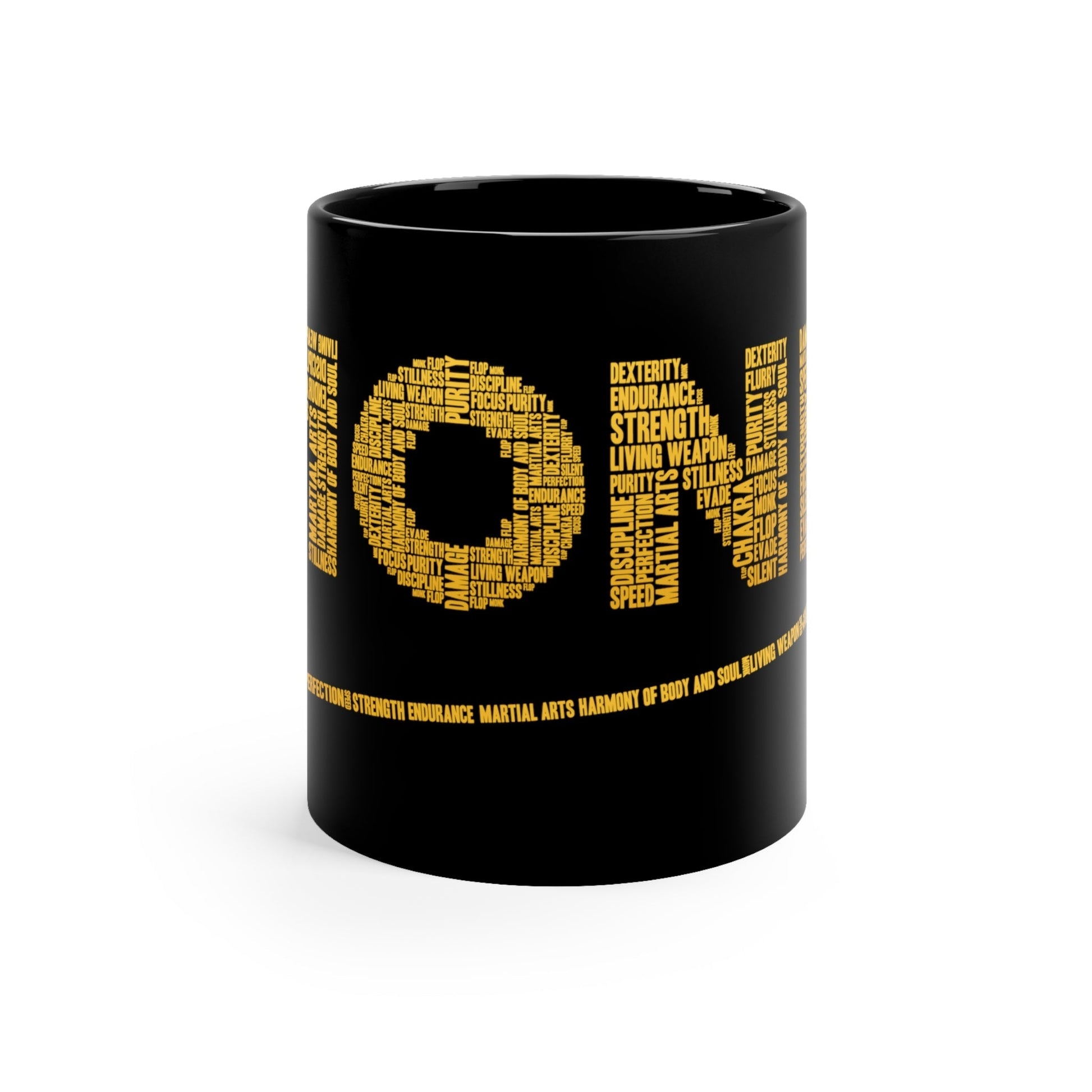 Monk DnD Mug | 11oz Black Mug