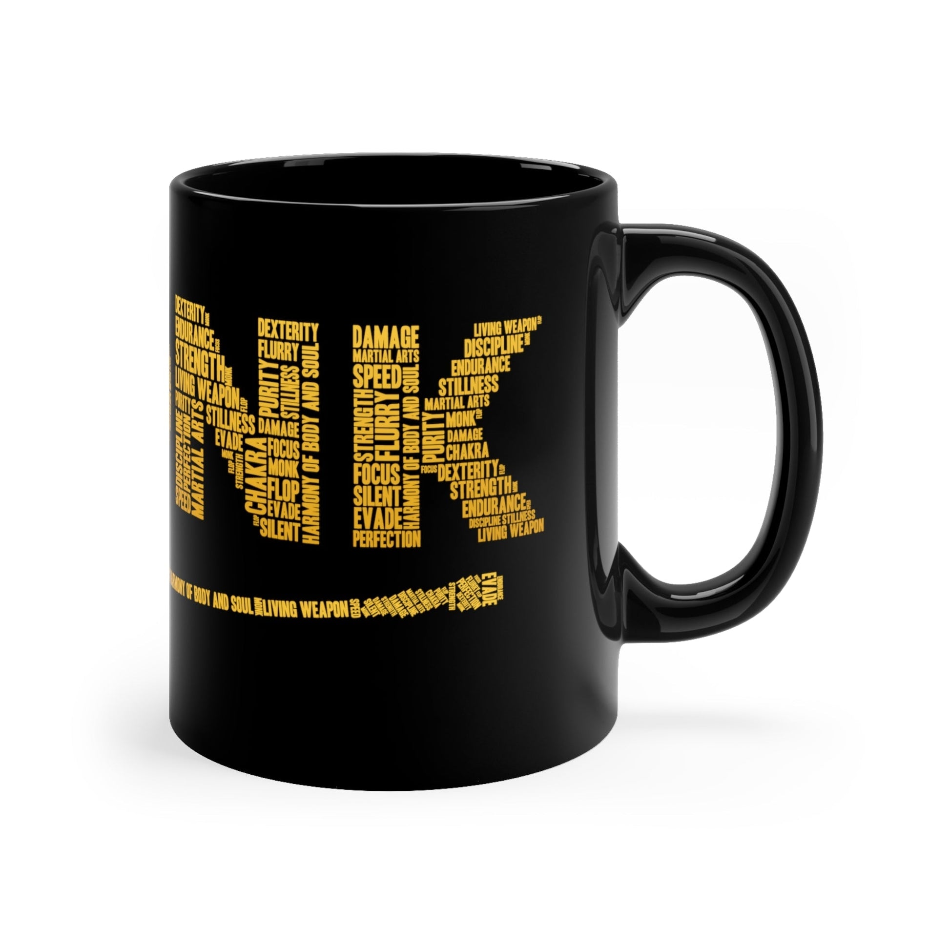 Monk DnD Mug | 11oz Black Mug