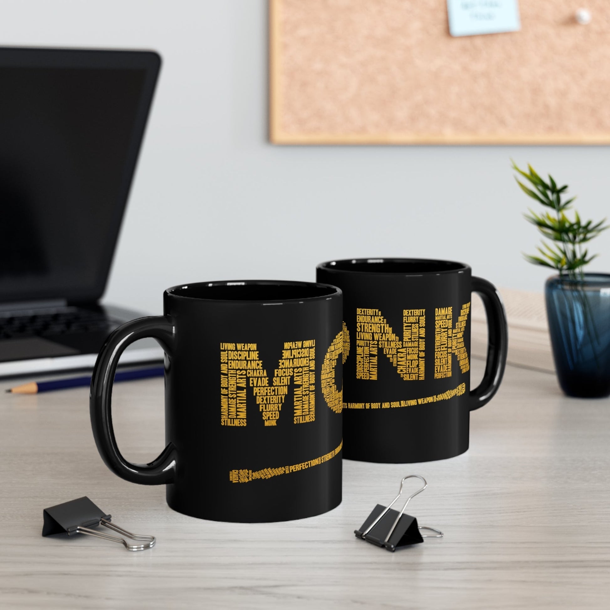 Monk DnD Mug | 11oz Black Mug